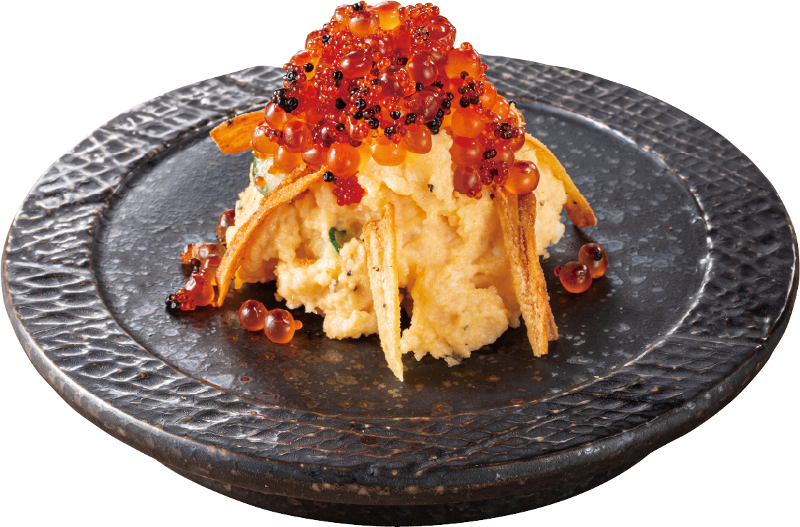 「キャビアといくらまみれの背徳ポテトサラダ」（659円）