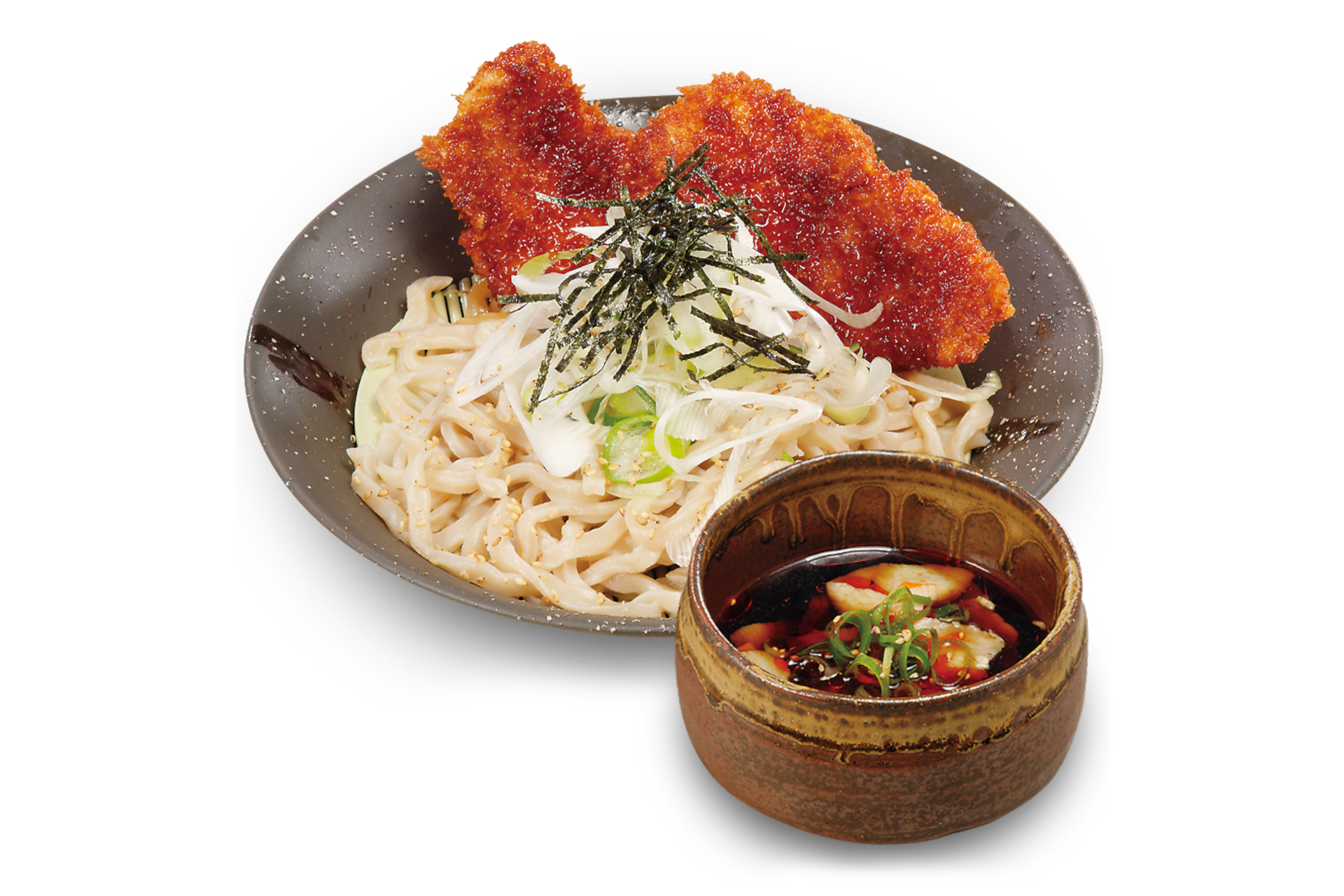 「鶏たれかつうどん」（900円）