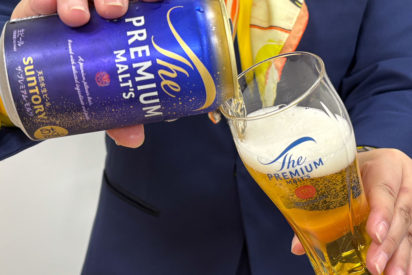 神泡サーバーを使用したプレモル
