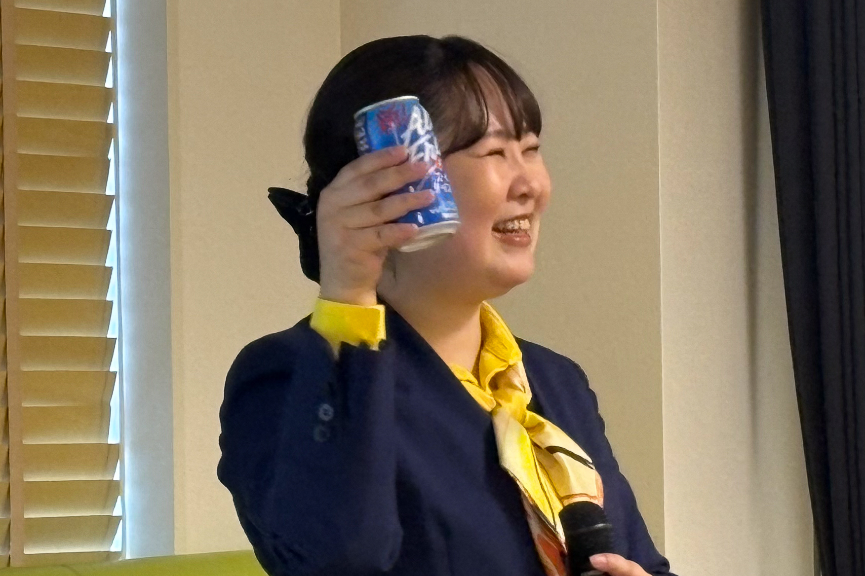 ドリンク スマイルアンバサダーの熊坂氏
