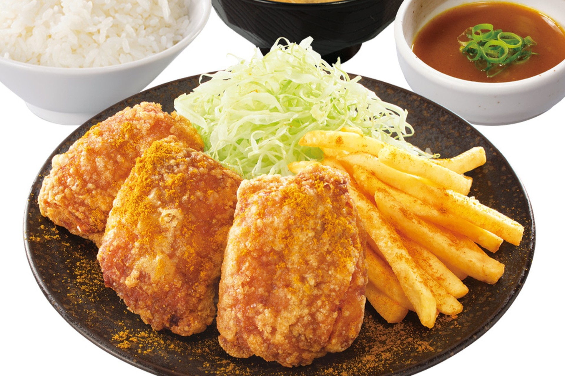 からやまの「出汁カレーつけから定食」