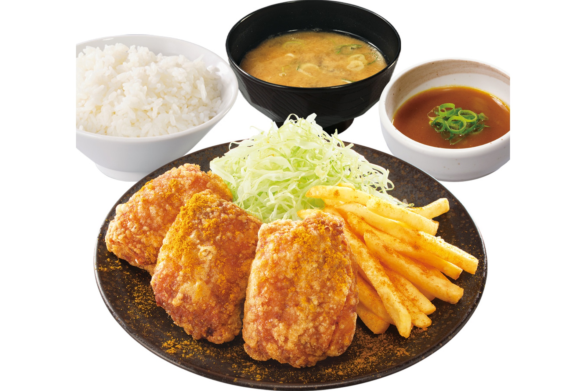 出汁カレーつけから定食