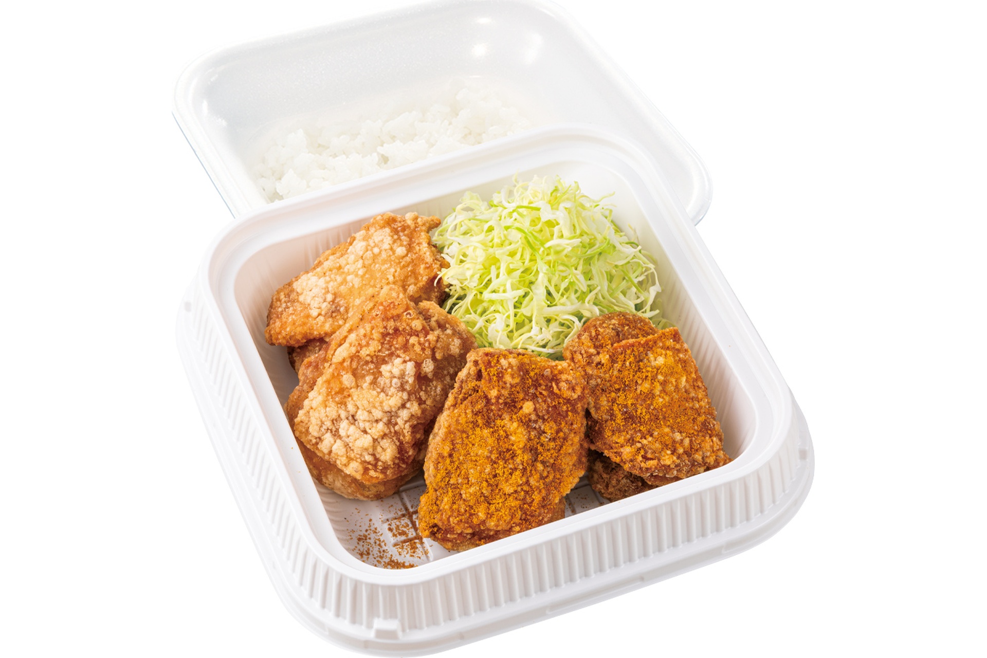 出汁カレーからあげ合盛り弁当