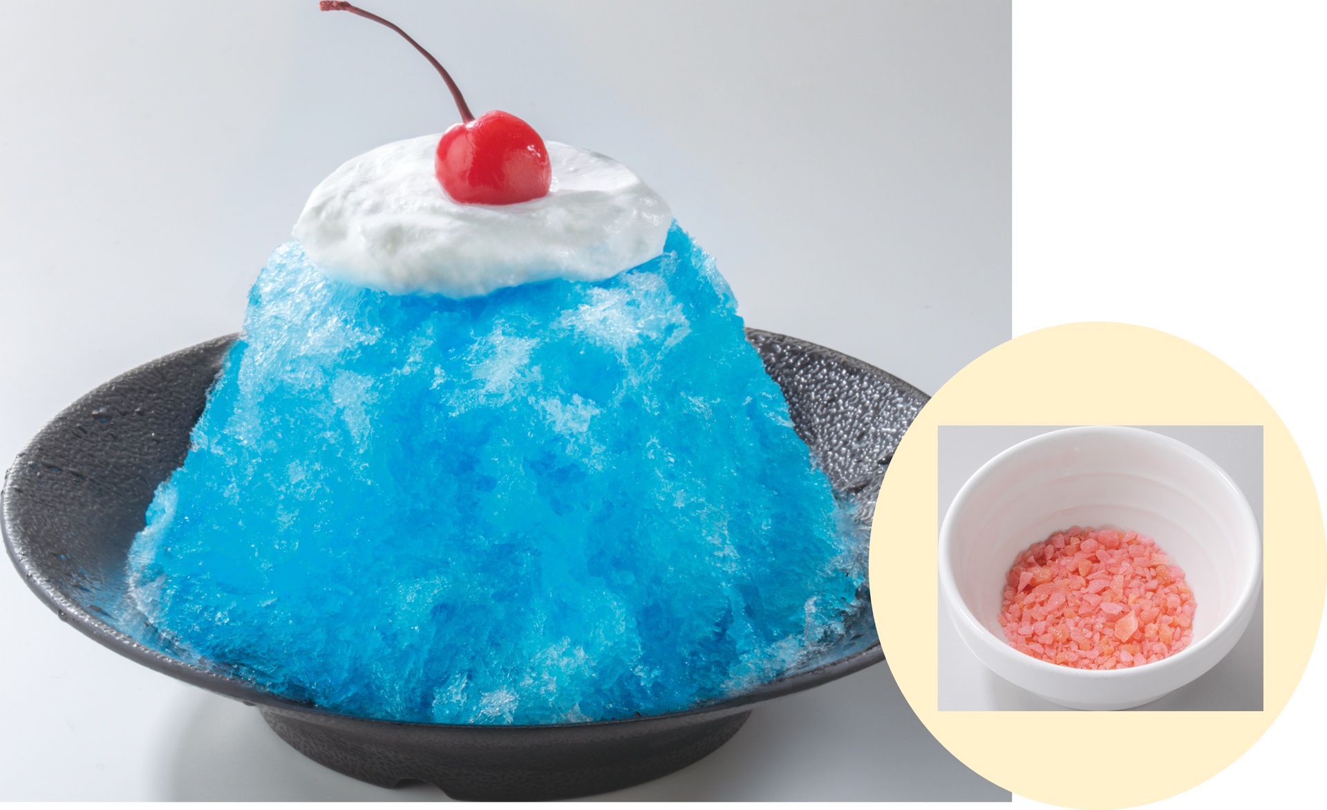 純氷かき氷 ブルークリームソーダ 弾けるパチパチアメ付き