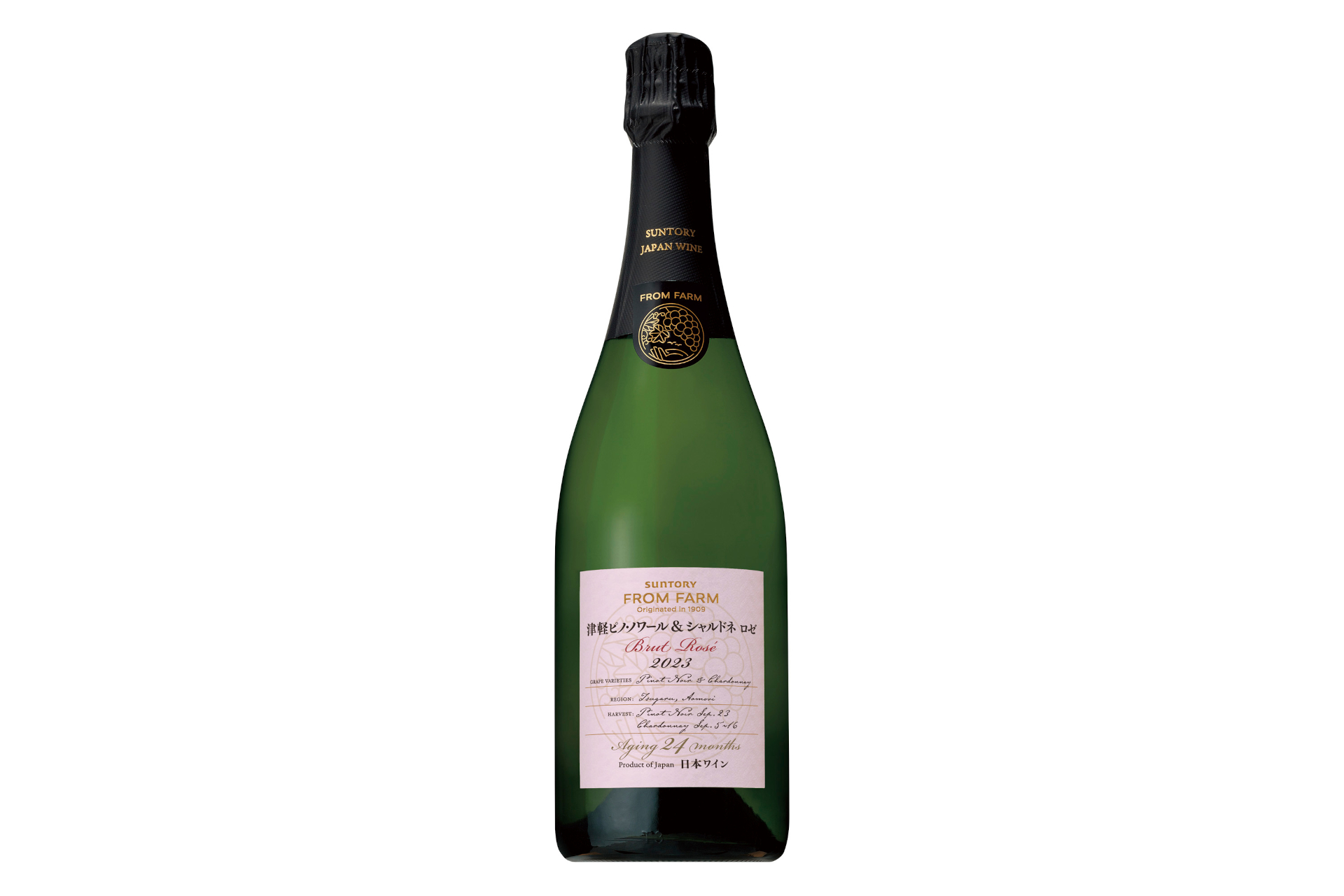 SUNTORY FROM FARM 津軽 ピノ・ノワール＆シャルドネ スパークリング ロゼ 2023 ブロッサムエティケット