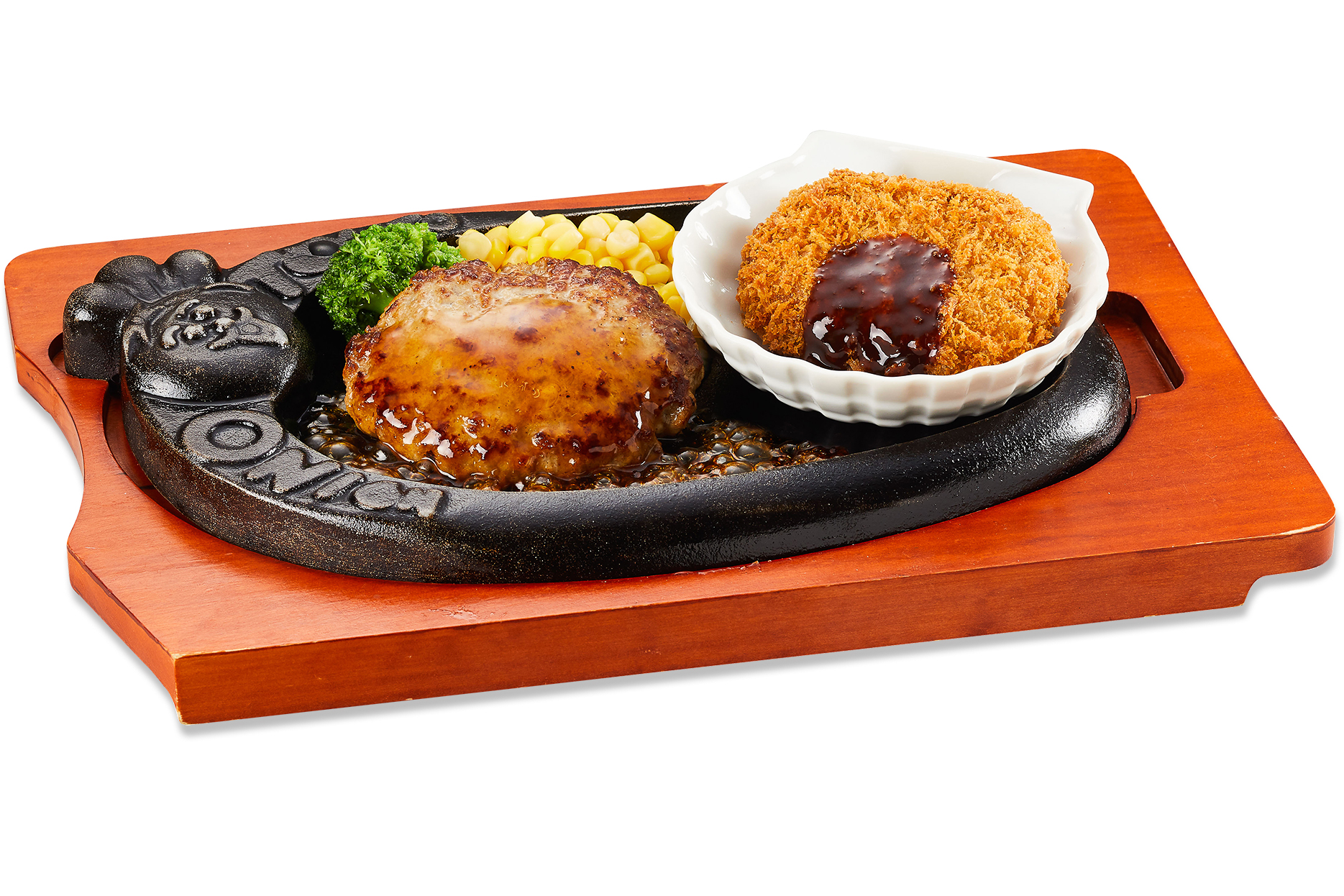 てりやきハンバーグ＆“焼肉屋さんの”カルビコロッケ