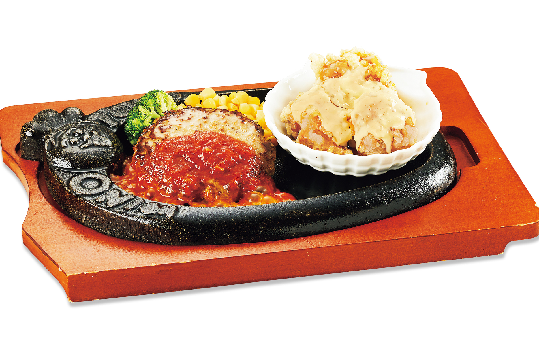 トマトハンバーグ＆チキン南蛮