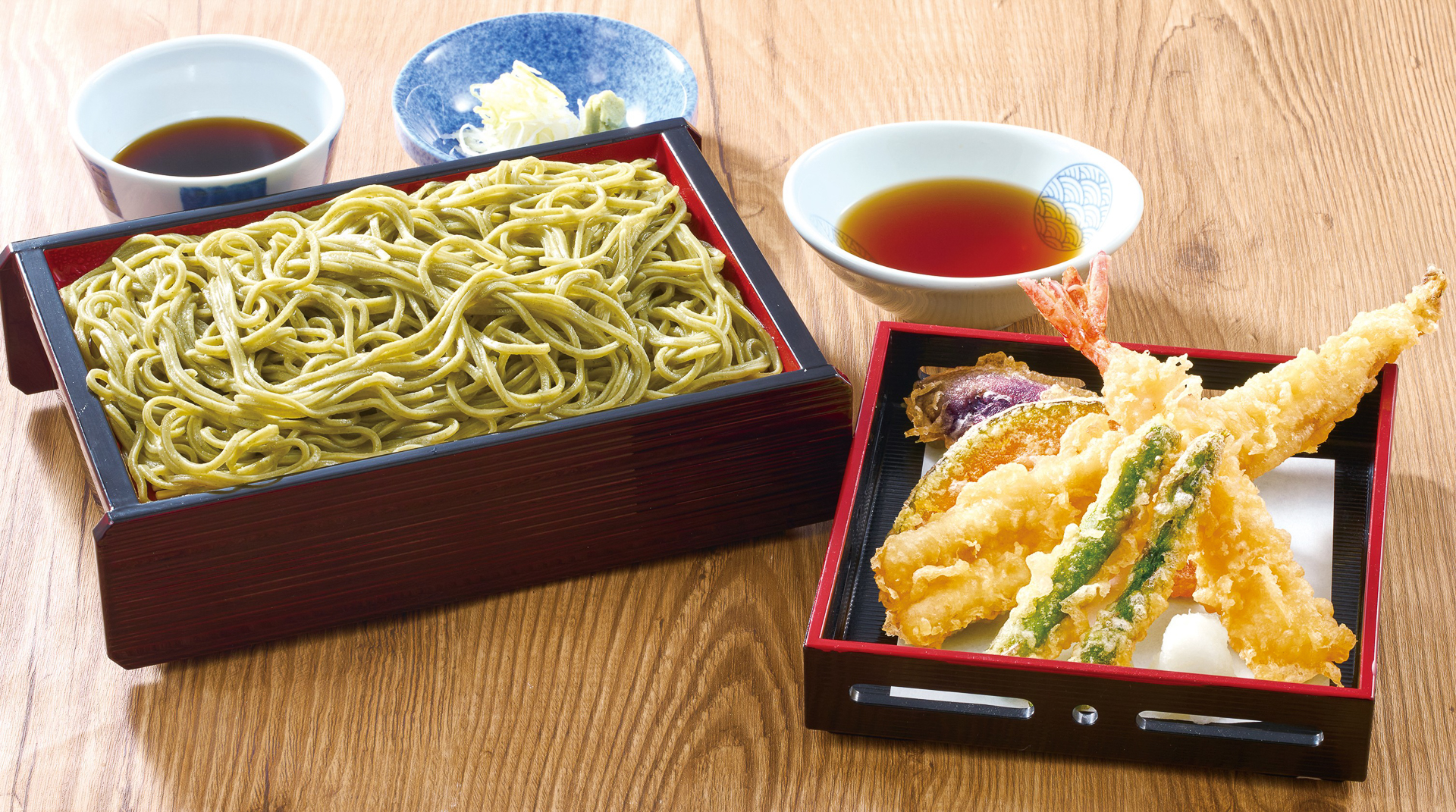 めかぶ活〆一本穴子天せいろ