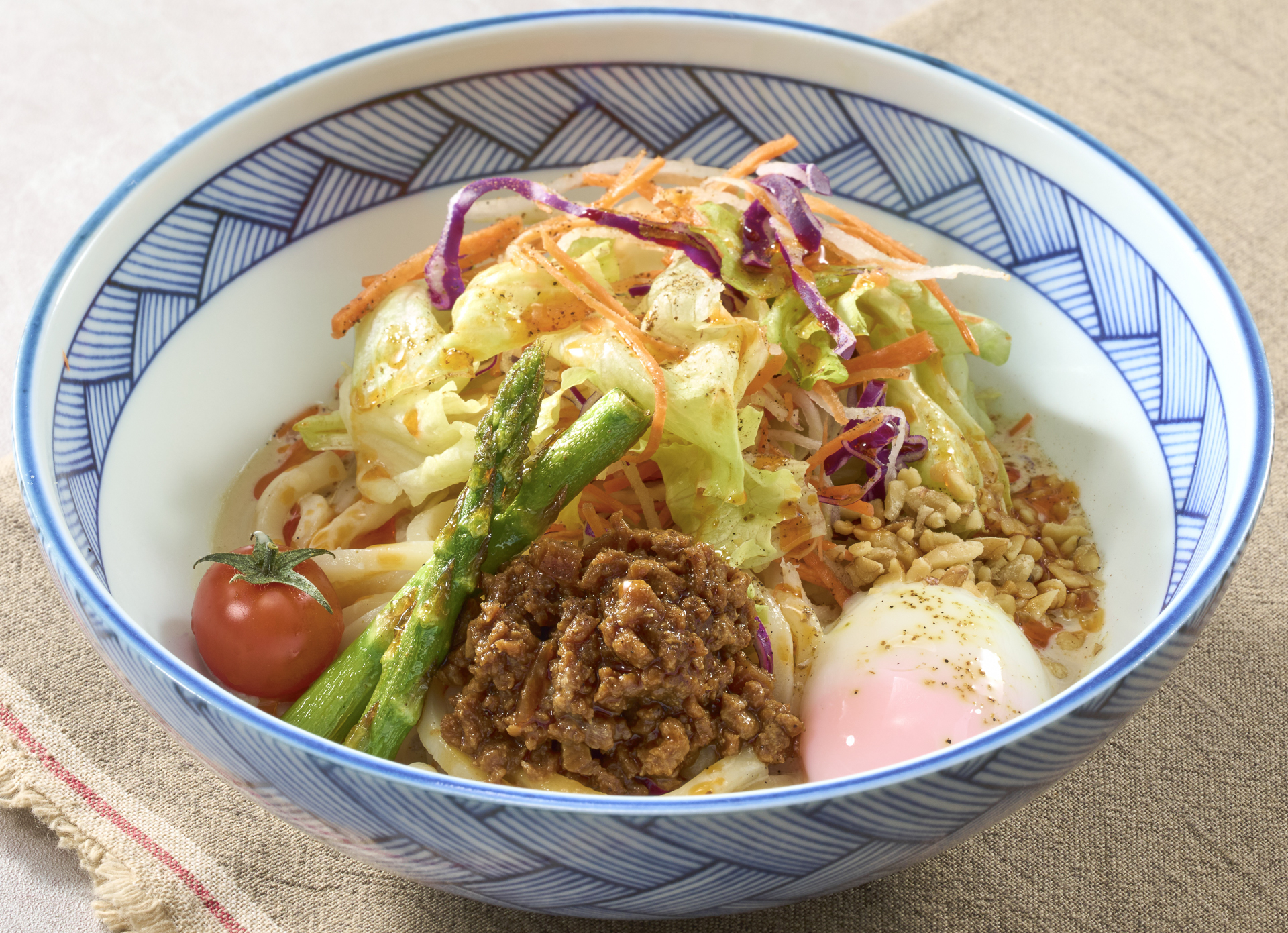 シビ辛！豆乳胡麻担々の和えうどん