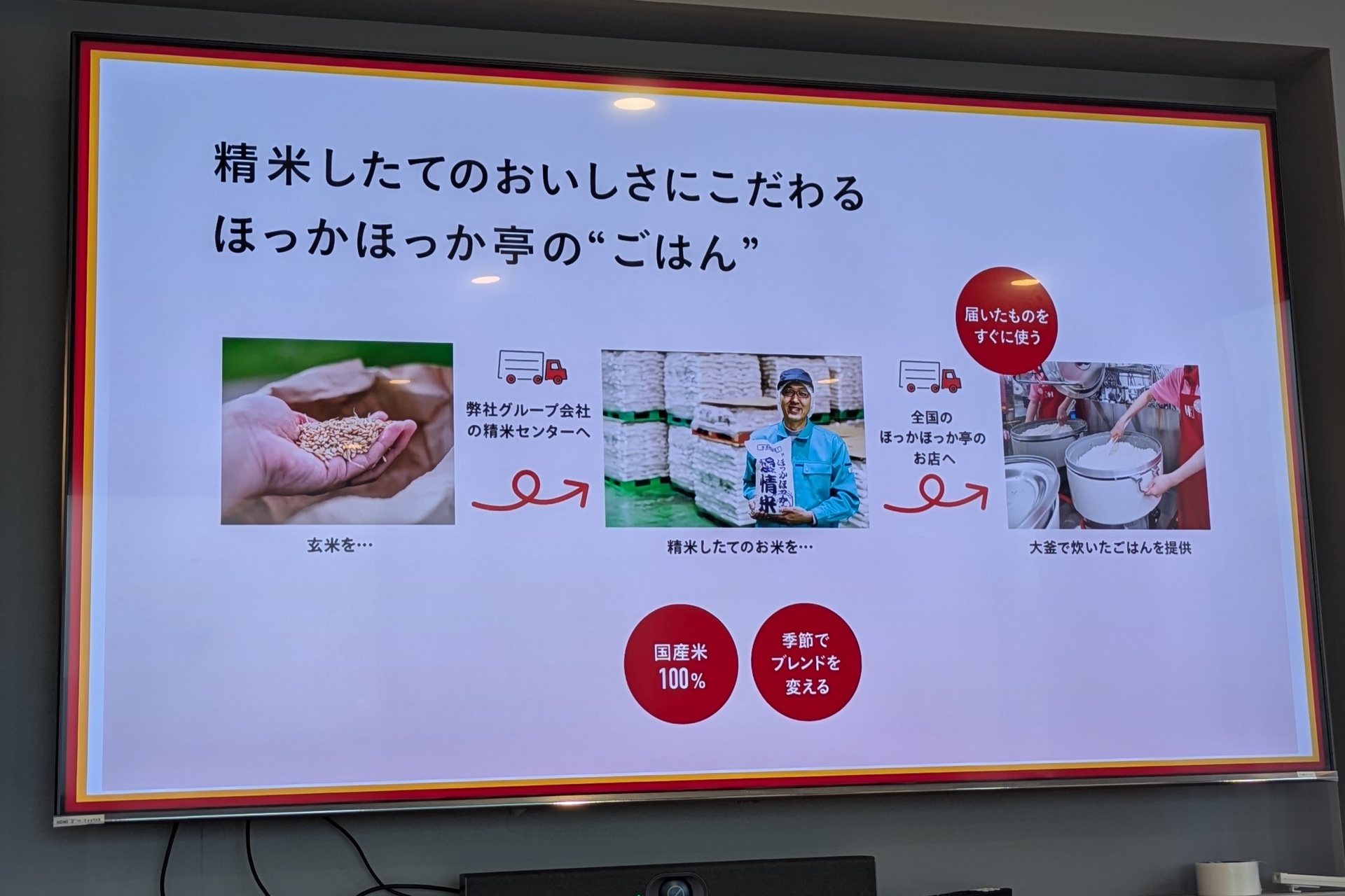 精米したてにこだわる