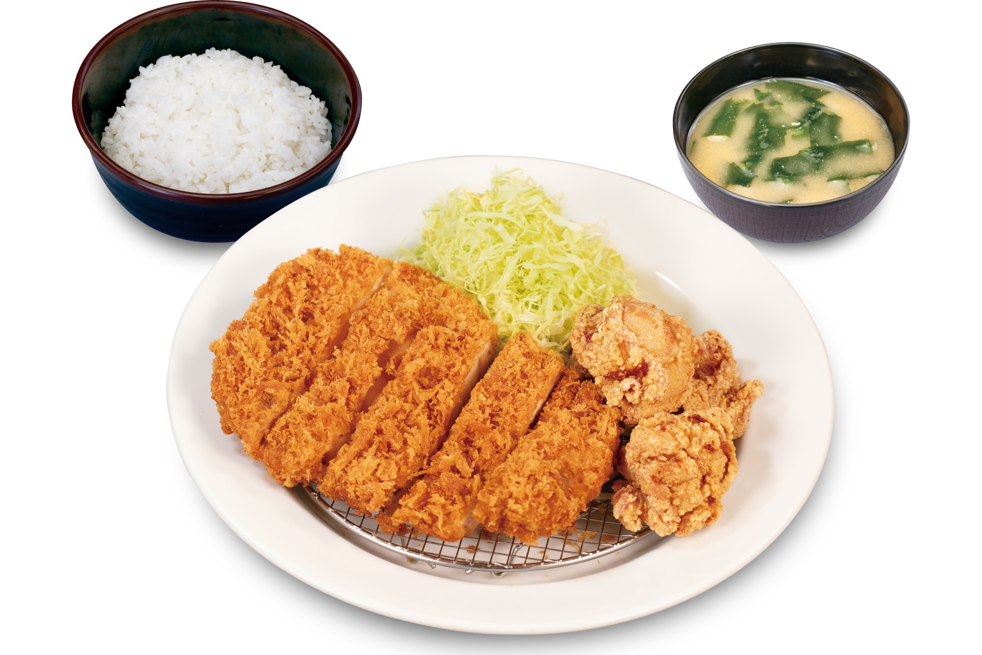 ジャンボチキンかつ＆本格唐揚げ定食