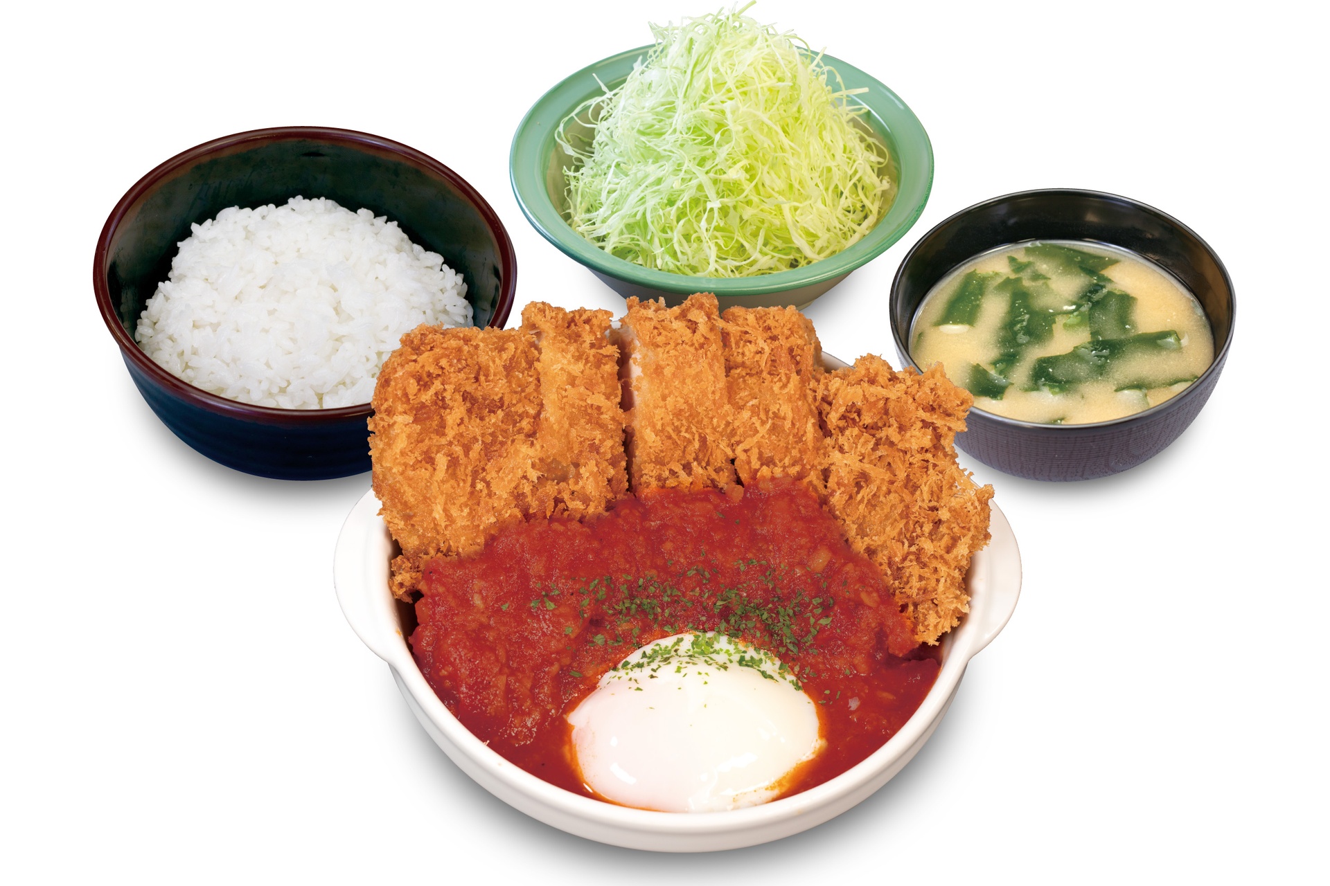 うまトマジャンボチキンかつ定食