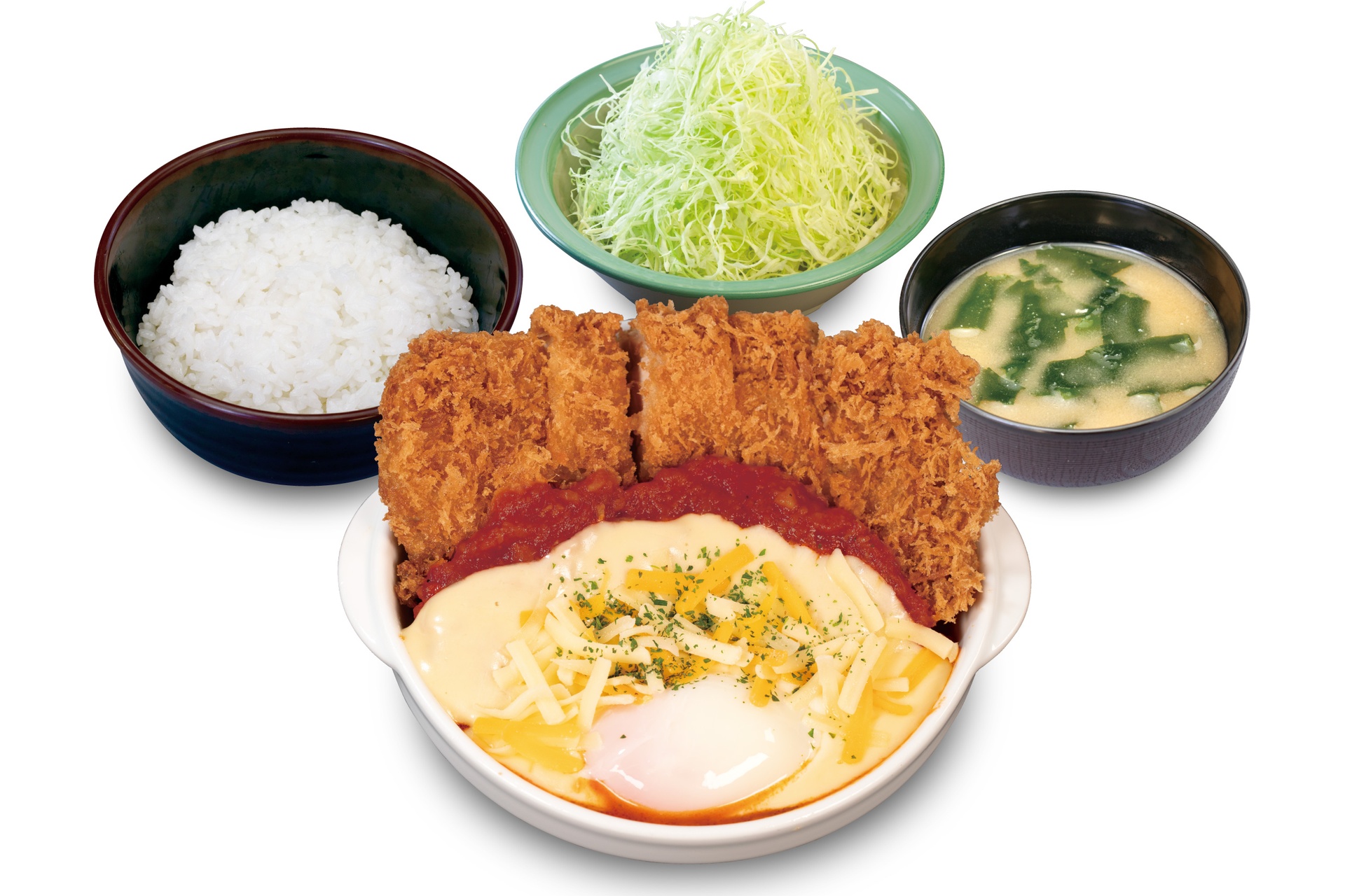 チーズうまトマジャンボチキンかつ定食
