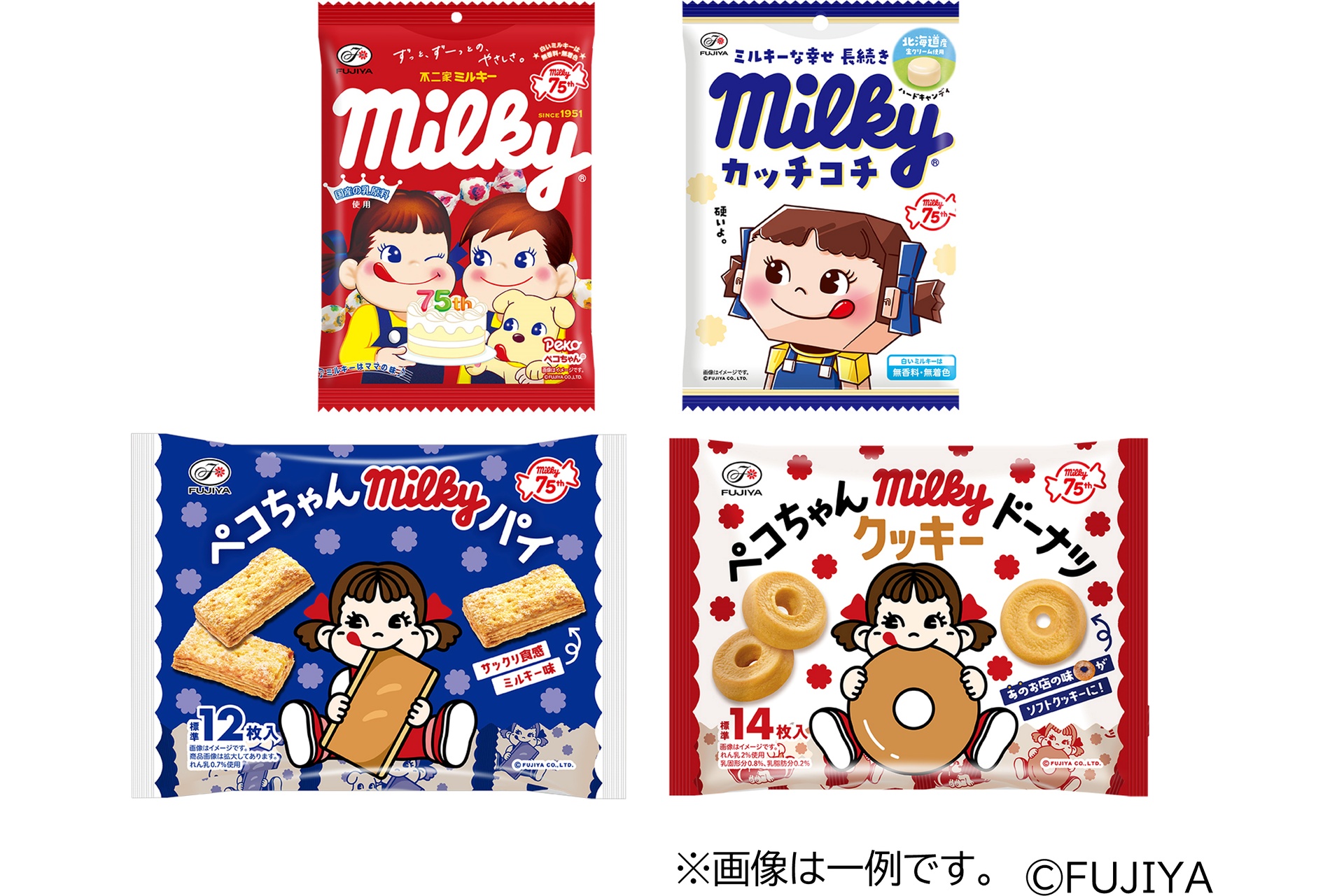 ［Bコース］賞品「ミルキーお菓子詰め合わせ」イメージ