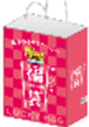 「福袋（お菓子・即席麺等詰め合わせ）」（2160円）