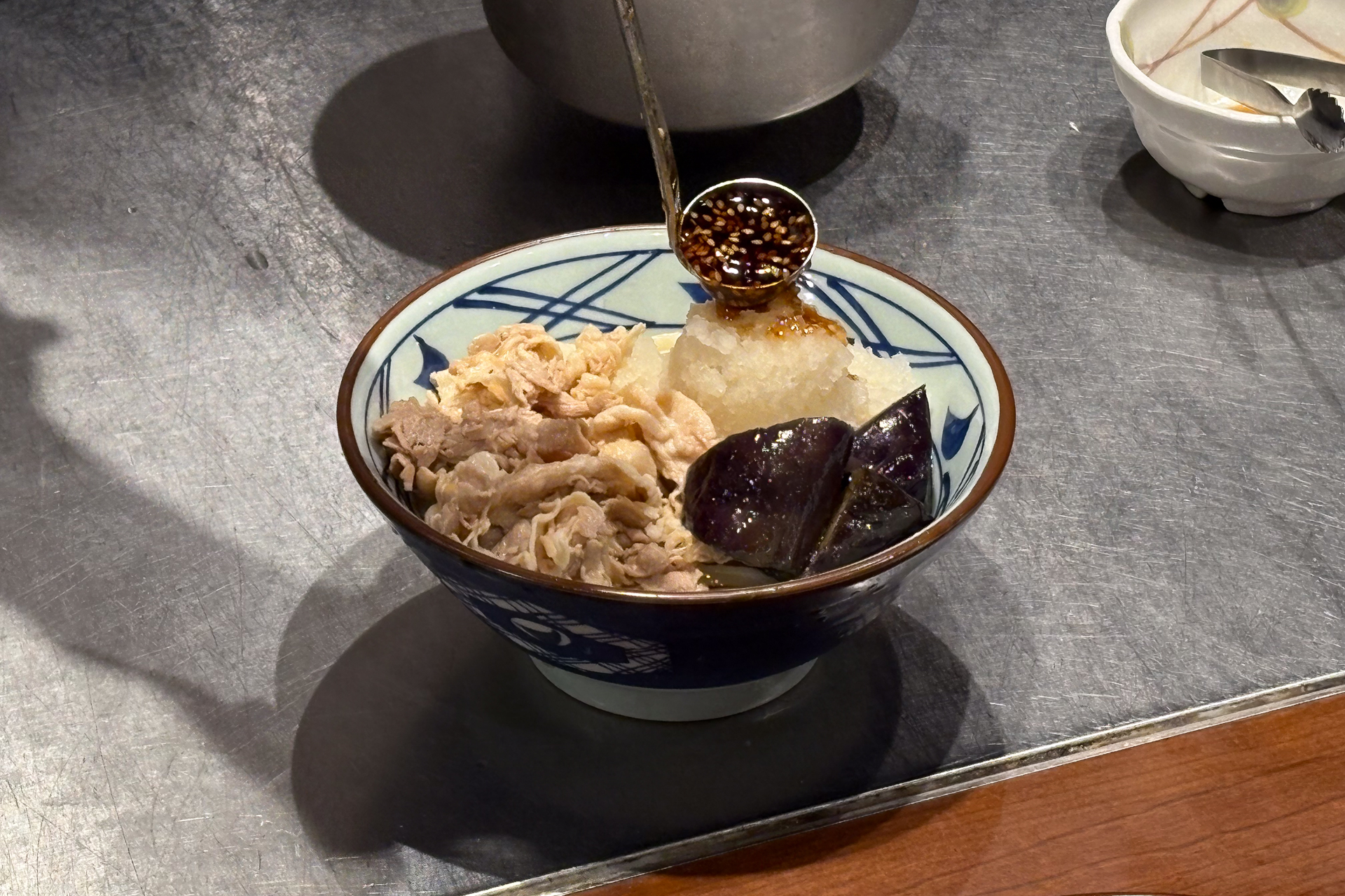 「鬼おろし豚しゃぶぶっかけうどん」調理工程