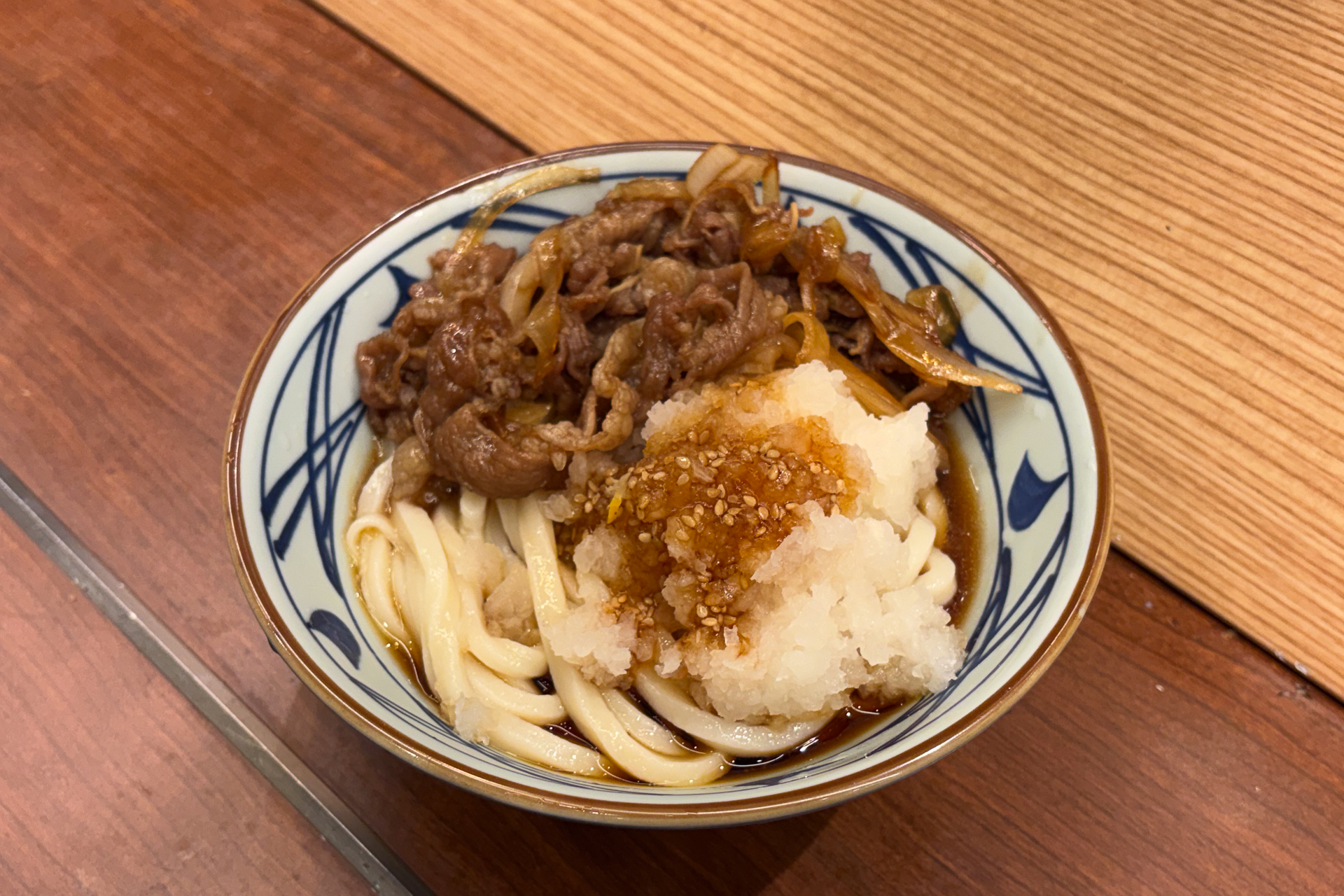 「鬼おろし肉ぶっかけうどん」調理工程