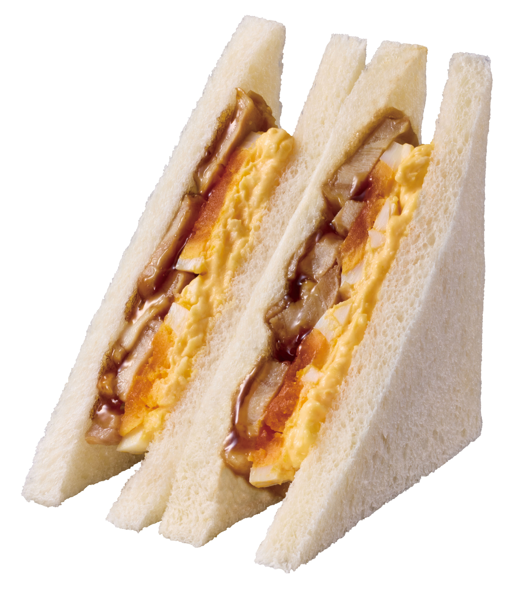 「盛りすぎ！照焼チキンたまごサンド」（365円、写真左は従来品）