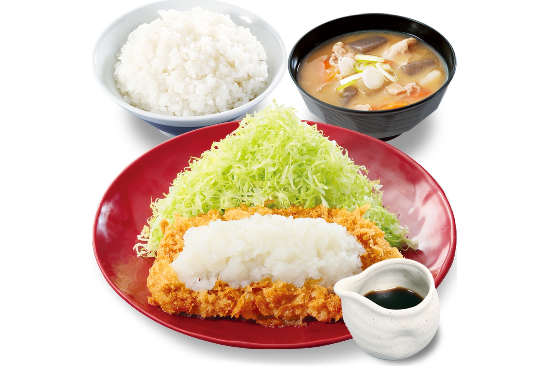 おろしカツ定食 120gロース