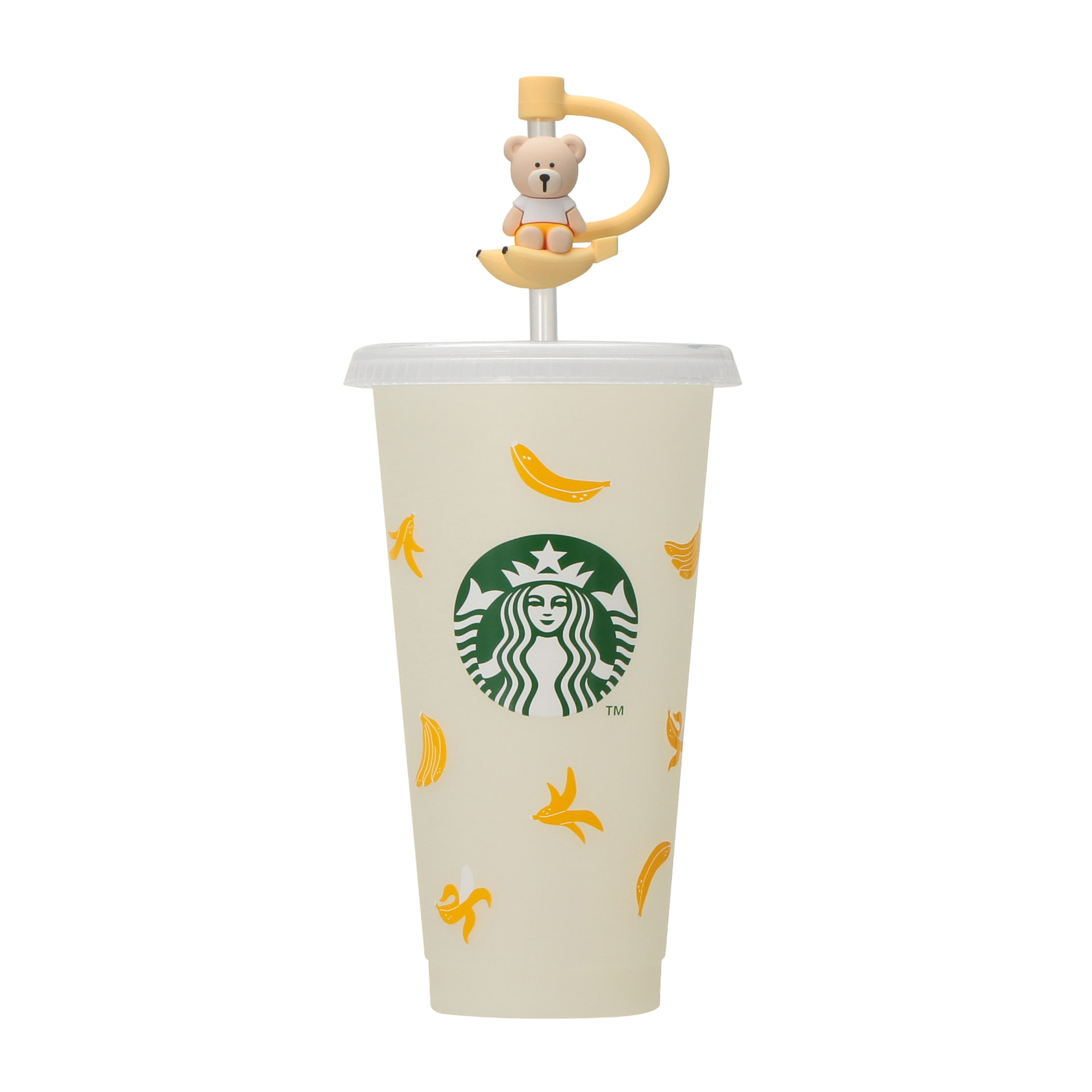 リユーザブルカップ専用ストローキャップ ベアリスタバナナ