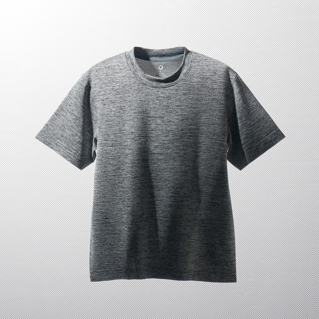 「機能Tシャツ（グレーミックス）」（1998円）