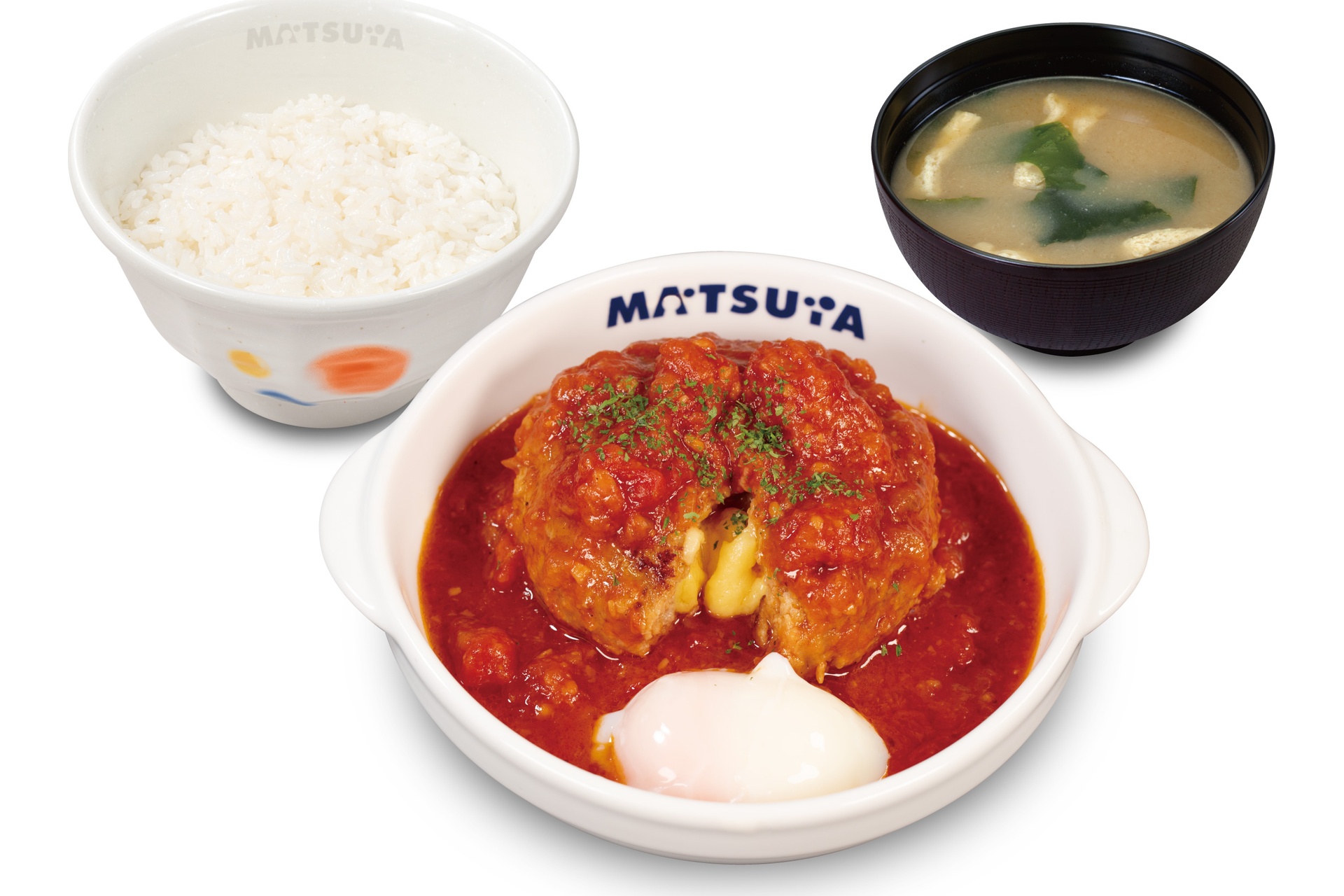 溢れる3種の濃厚チーズINうまトマハンバーグ