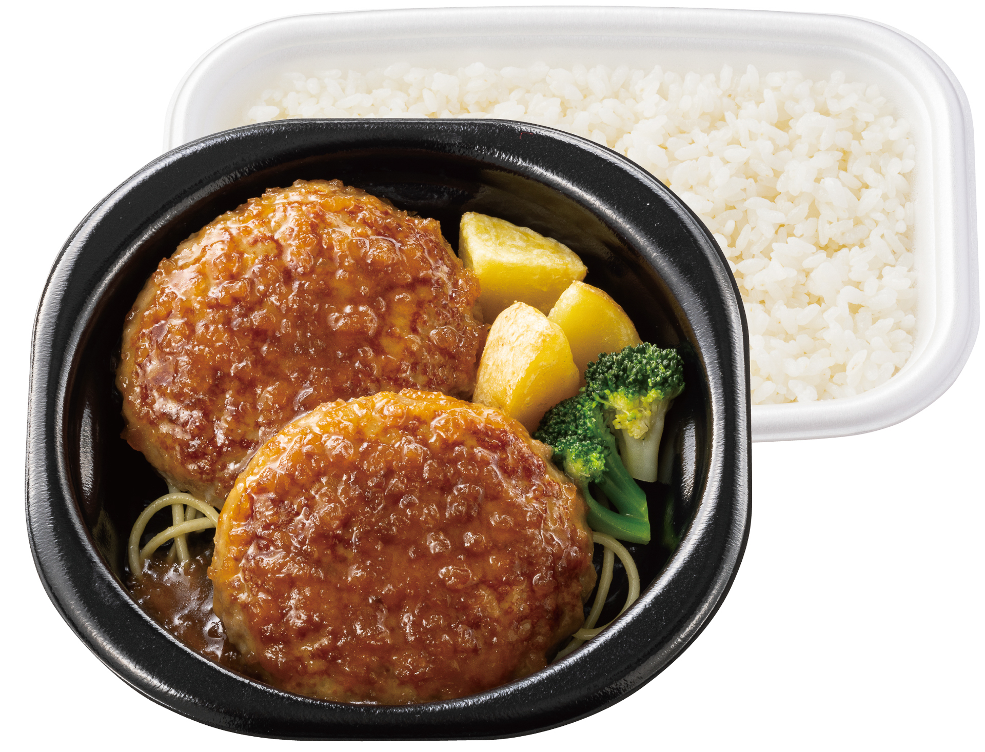 「たっぷり玉ねぎでさっぱり 倍盛和風オニオンソースハンバーグ弁当（肉2倍）」（1140円～）