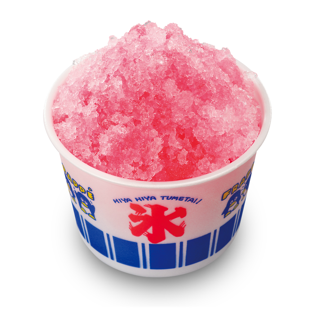 「かき氷（いちご）」（通常店舗 313円/券売機店舗 320円）