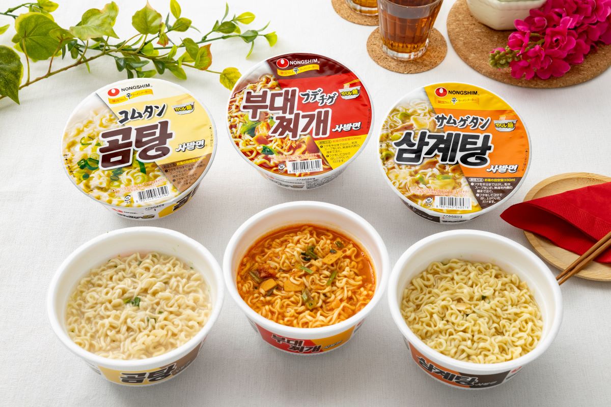 セブン-イレブン「プデチゲサバル麺」「コムタンサバル麺」「サムゲタンサバル麺」