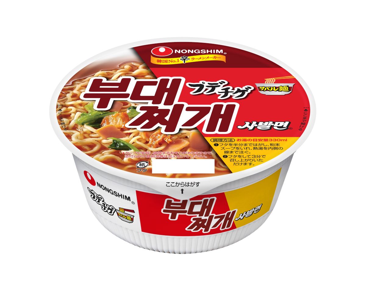「農心 プデチゲサバル麺」（188円・税別）