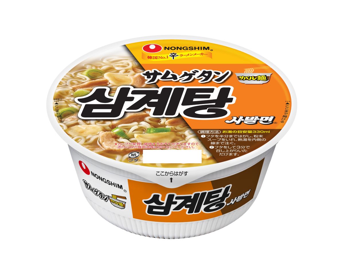 「農心 サムゲタンサバル麺」（188円・税別）