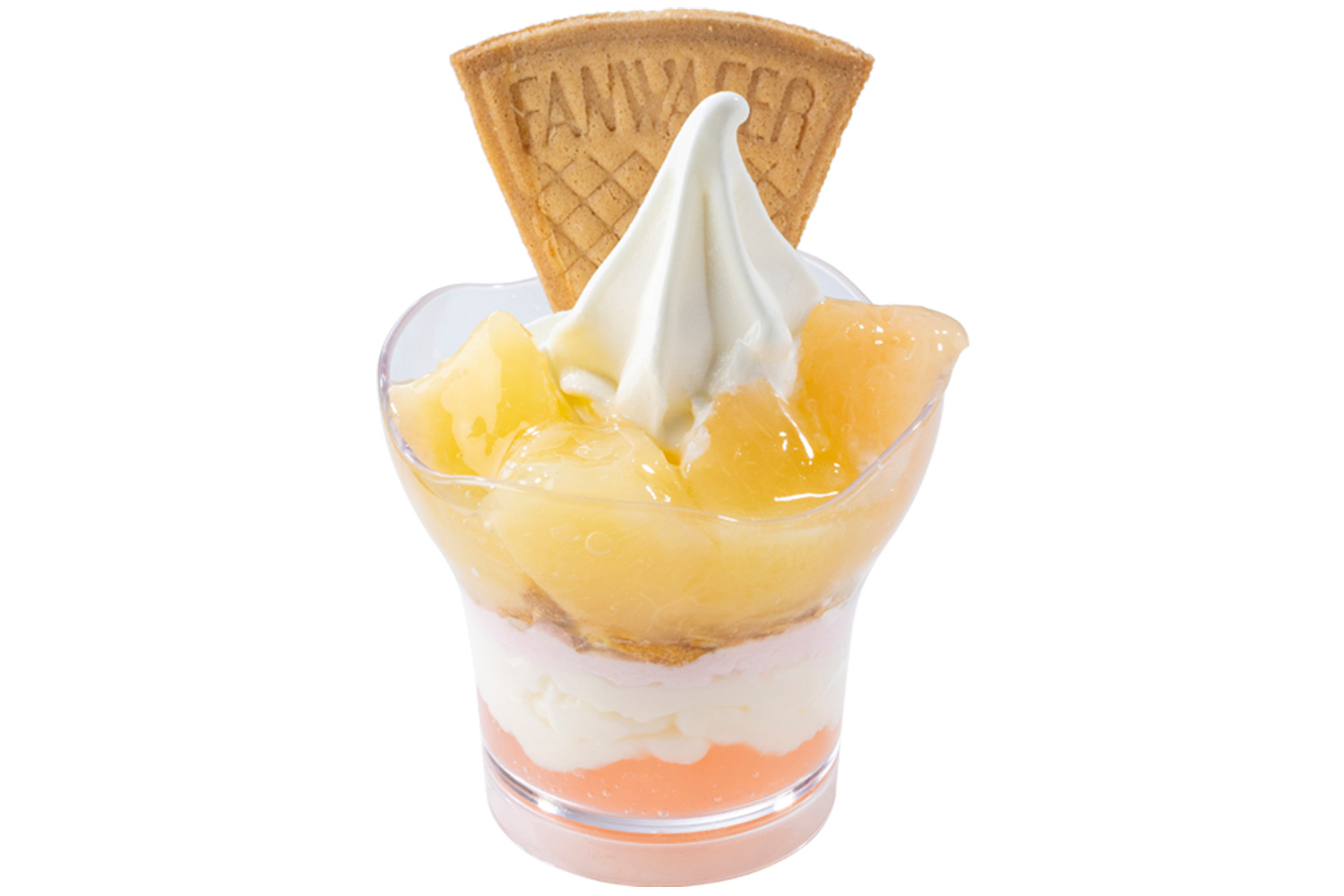 ごろっと白桃パフェ