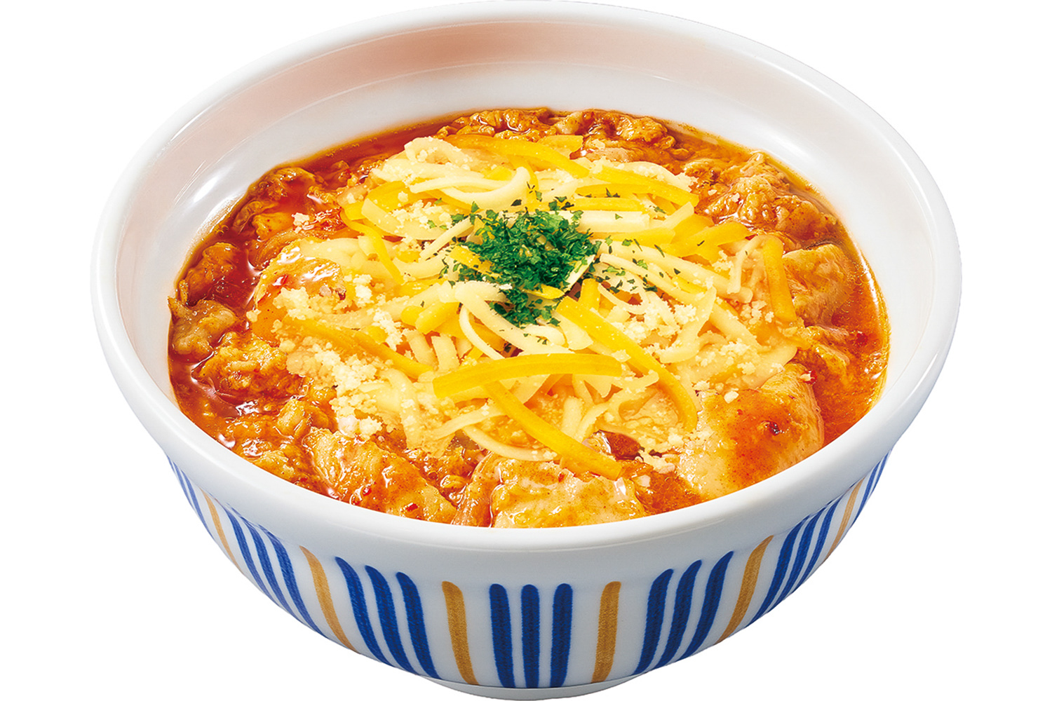 チーズ赤の親子丼