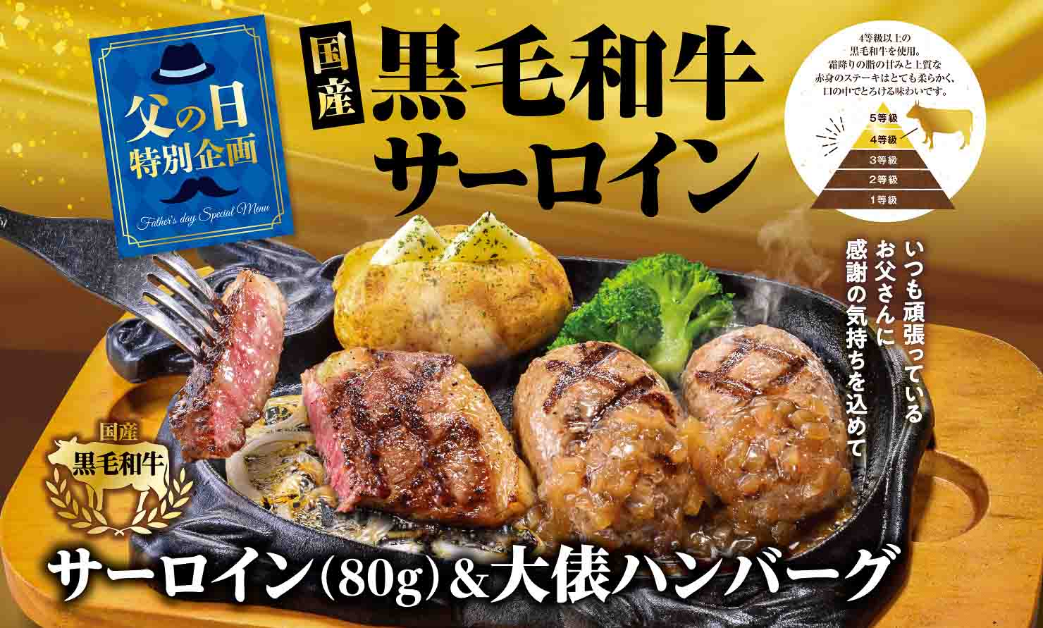 ビッグボーイ/ヴィクトリアステーションの「父の日特別企画」
