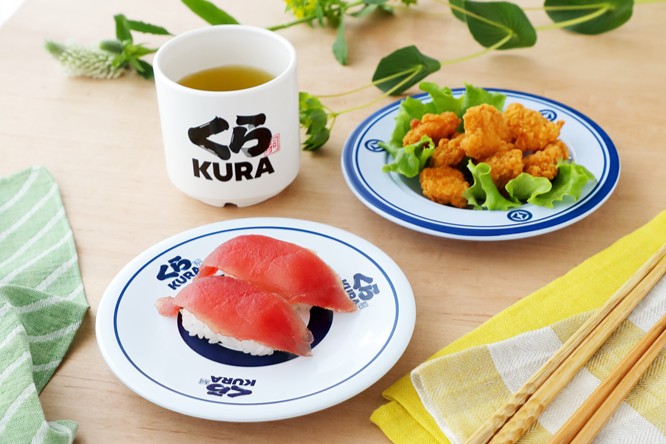 お寿司をのせるとより「くら寿司気分」が味わえる
