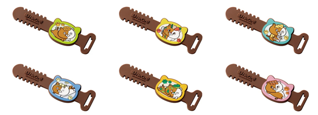 「ネコイチ ラバーコードクリップ」（全6種）