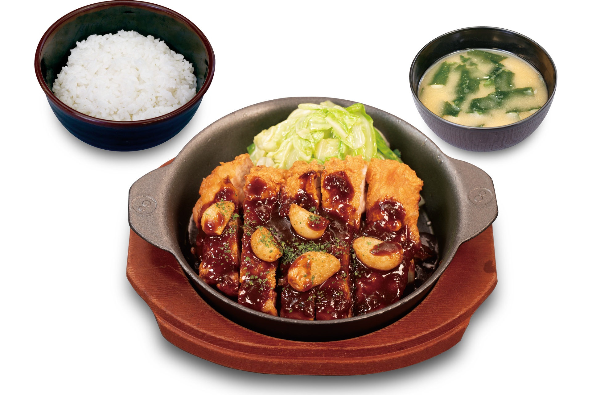 にんにく醤油の“揚げる”鶏テキ定食