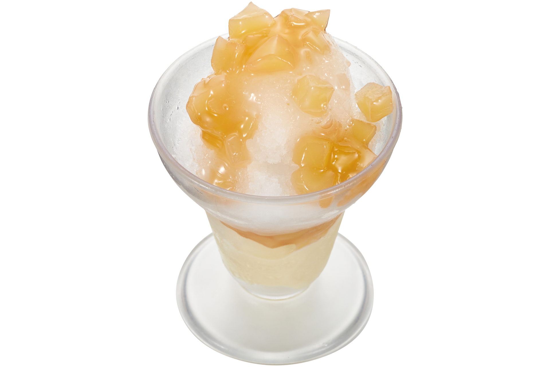 「白桃かき氷＆バニラアイス」（430円）