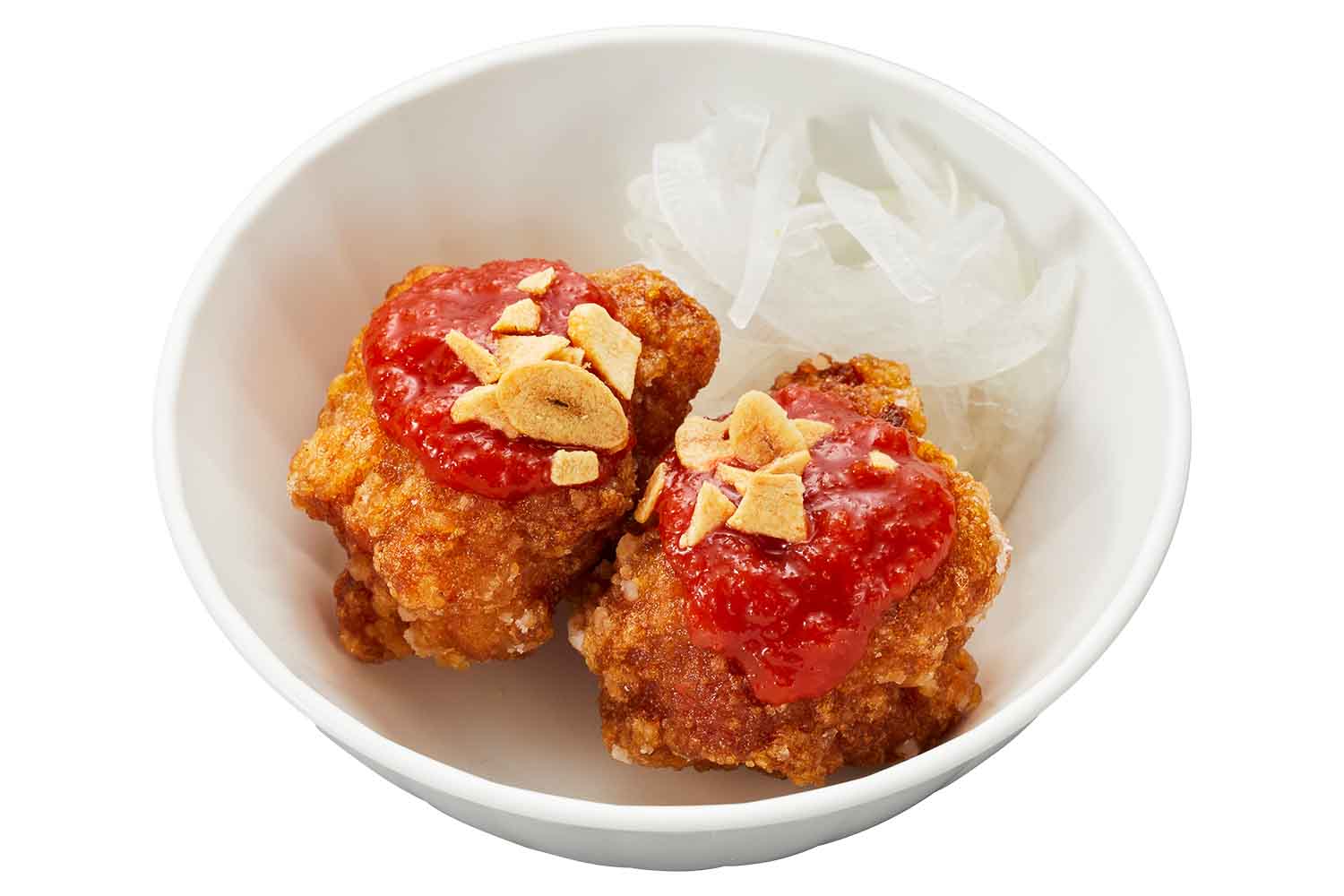 夏のトマトガーリック二段仕込の醤油とり唐揚げ