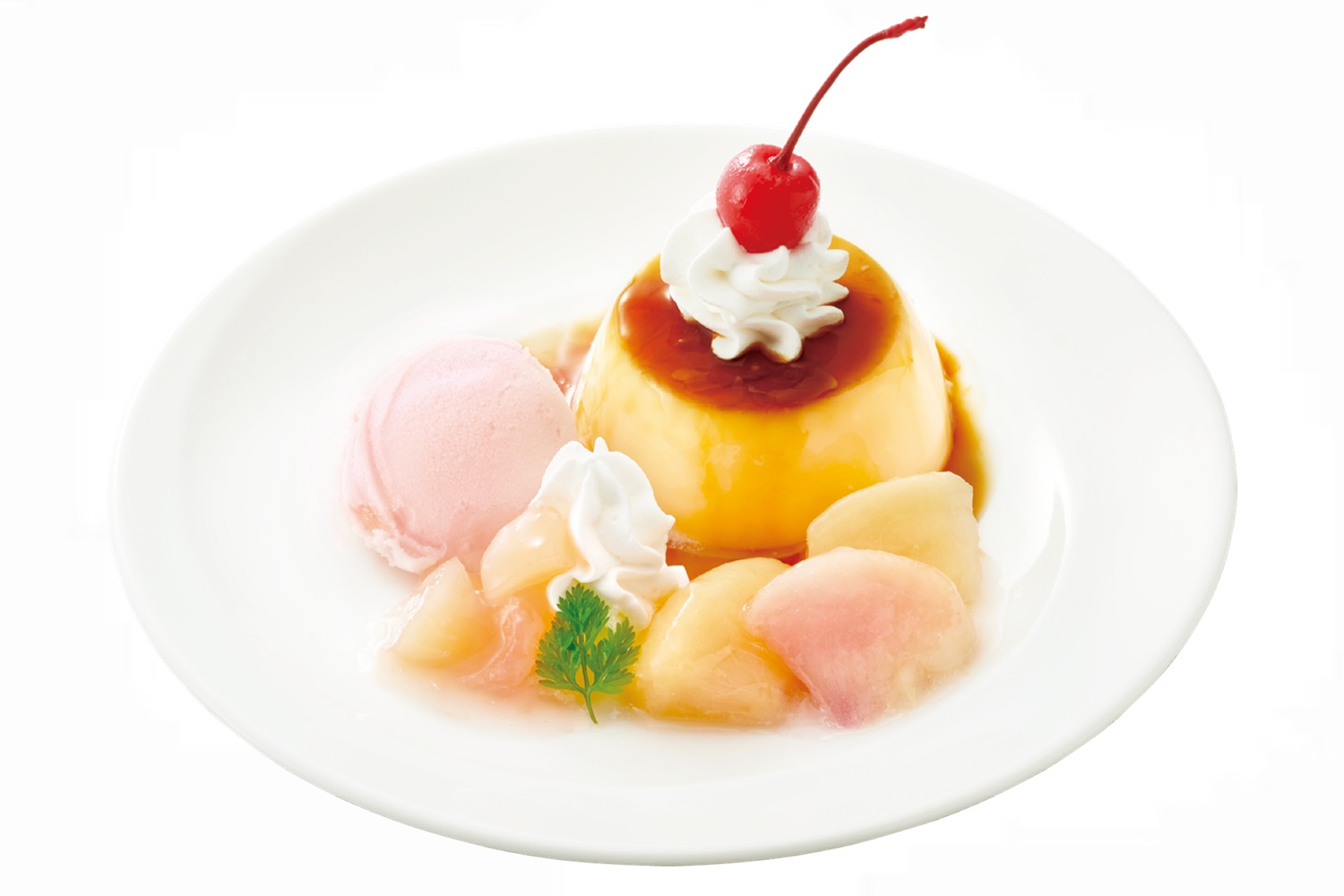 「夏のプリンプレート」（768円）