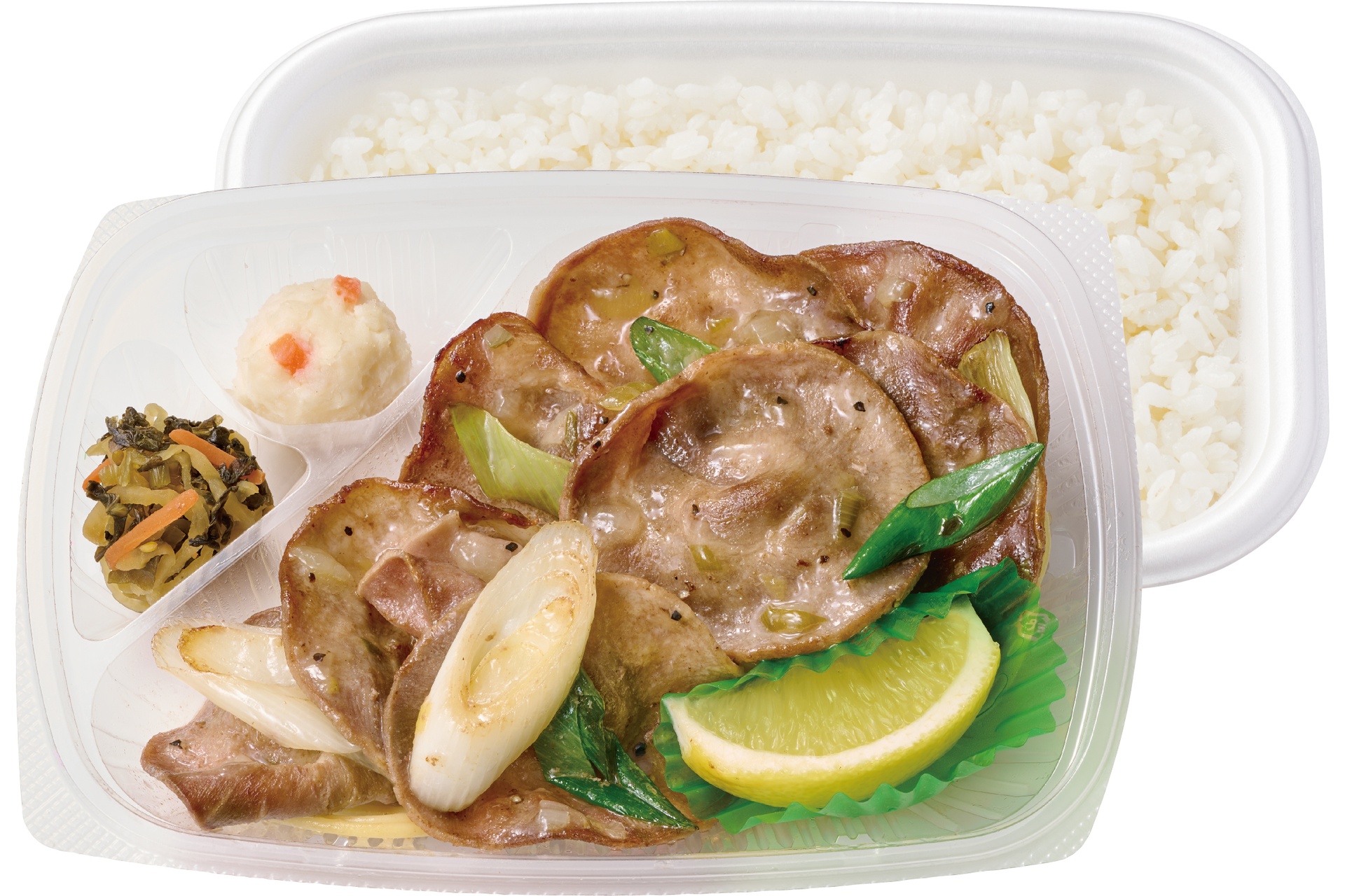 ねぎ塩レモン豚タン弁当