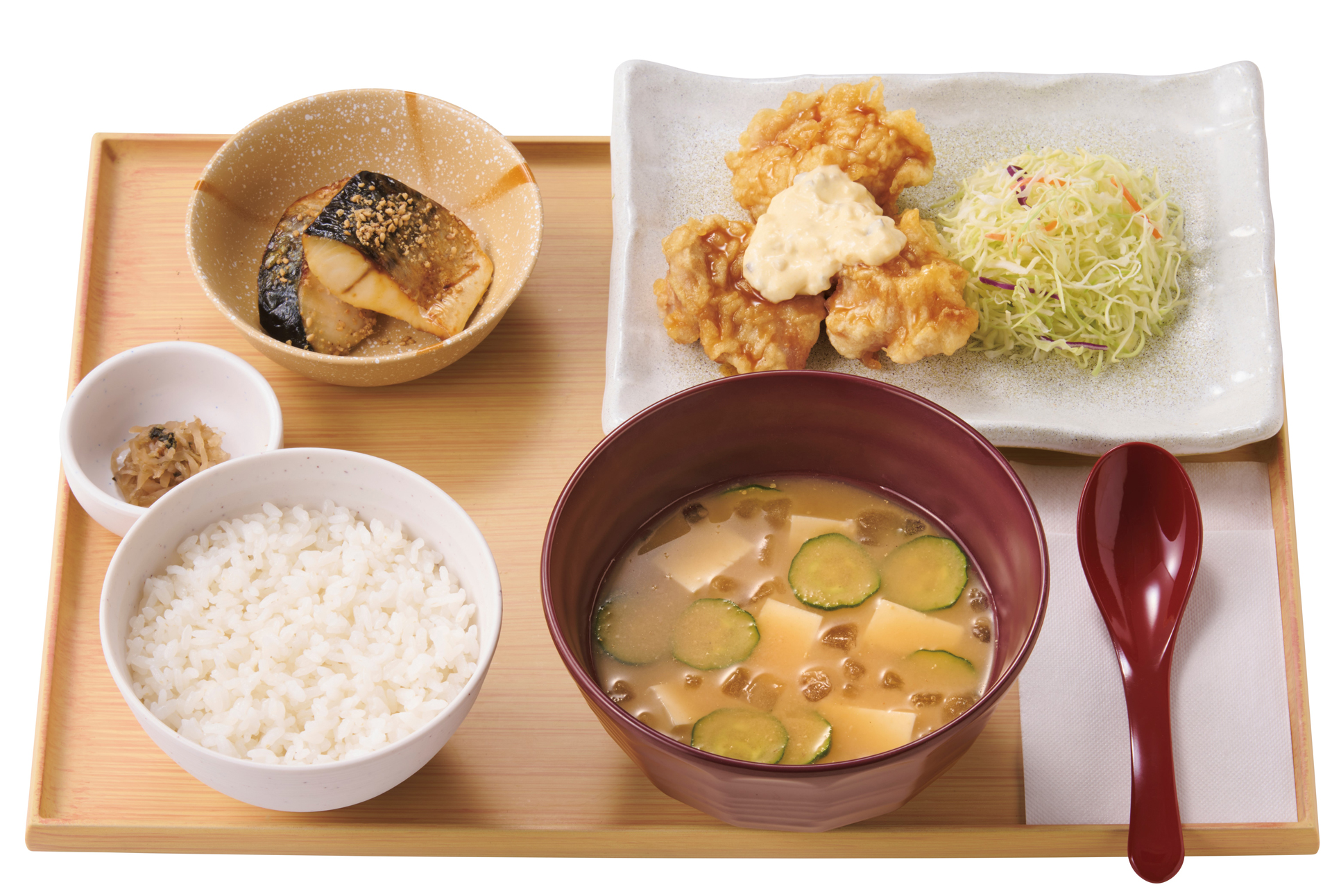 やよい軒「宮崎冷汁ととり南蛮の定食」（1150円）