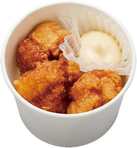 「お持ち帰り用 二段仕込みの醤油とり唐揚げ（3個）」（360円～）