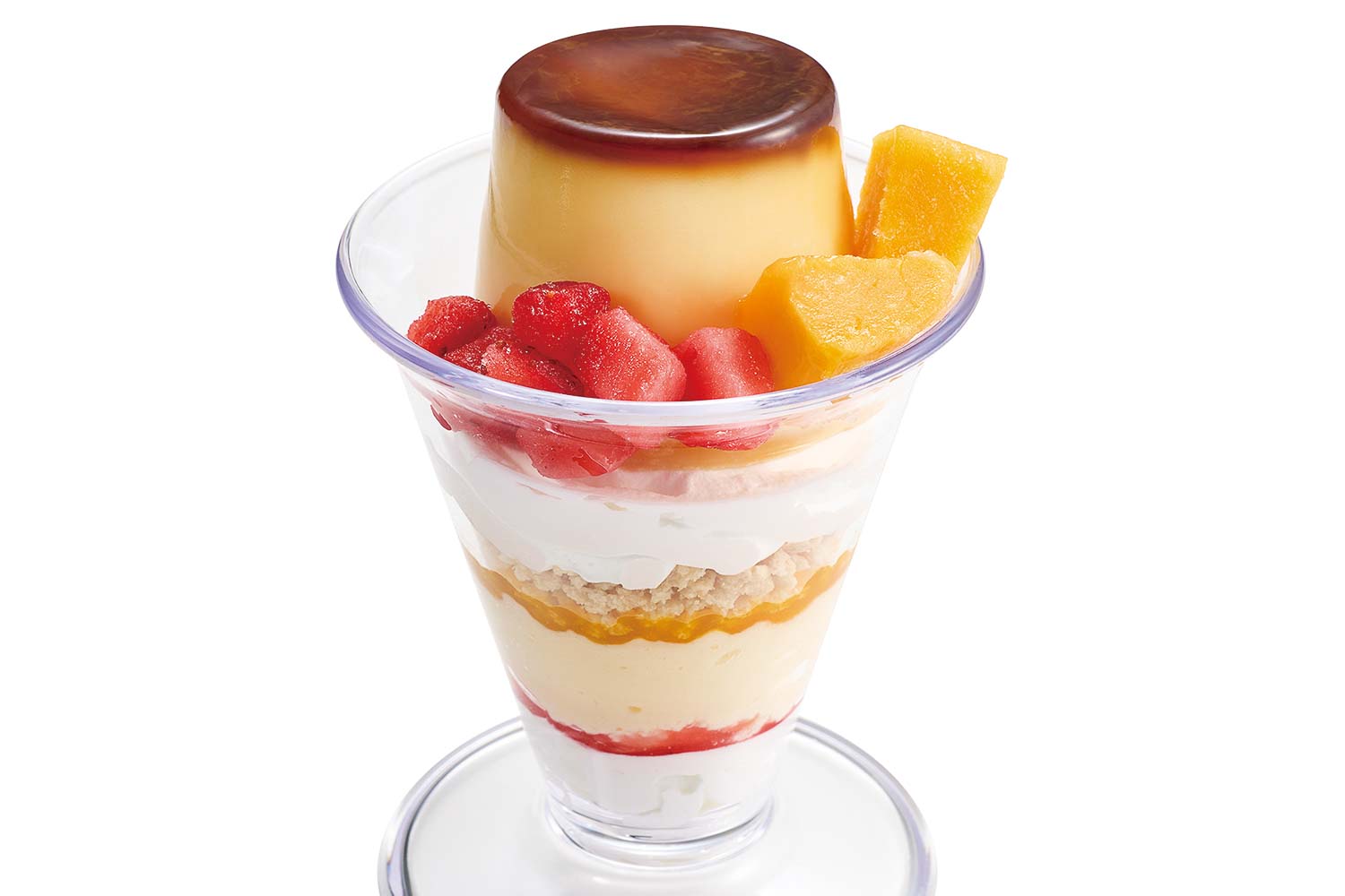 プリンアラモードパフェ