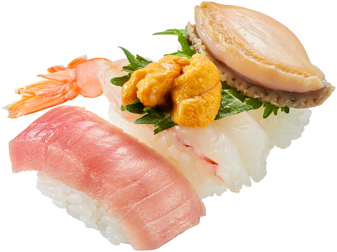 「夏の彩り3貫」（840円）