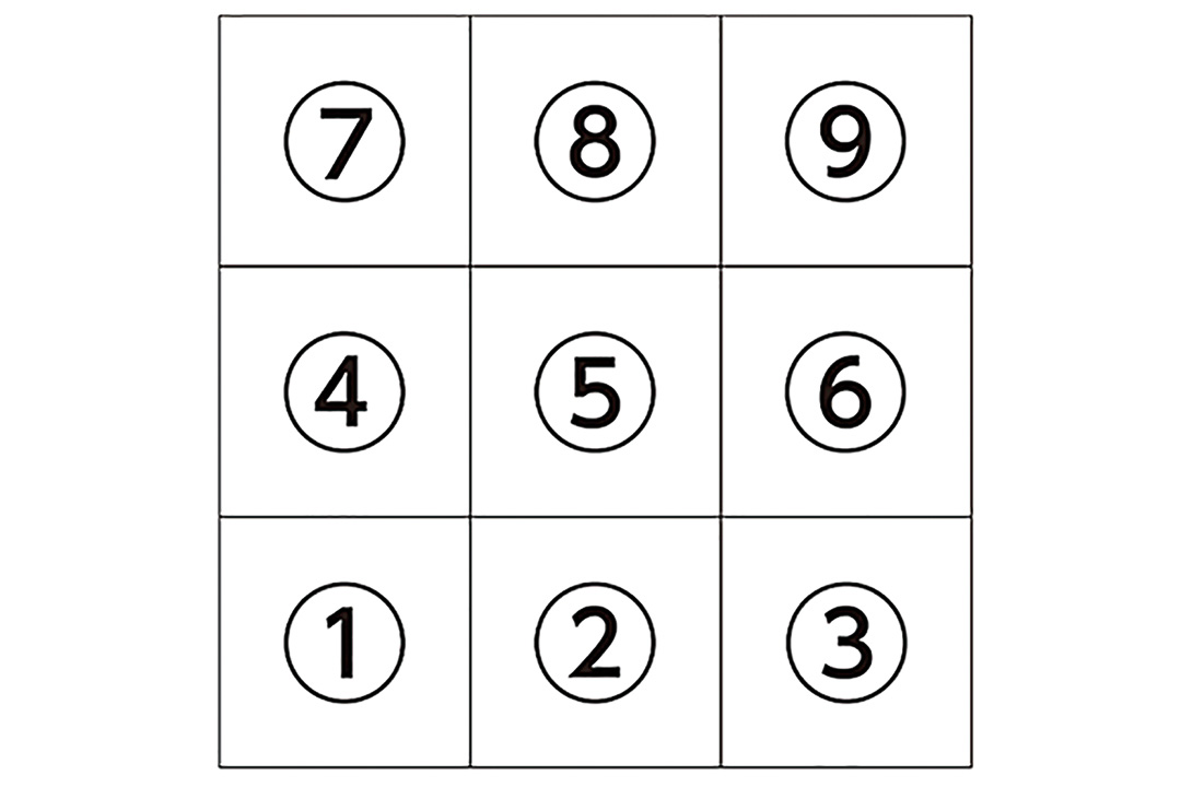 詰め合わせの番号と内容（①～⑨）