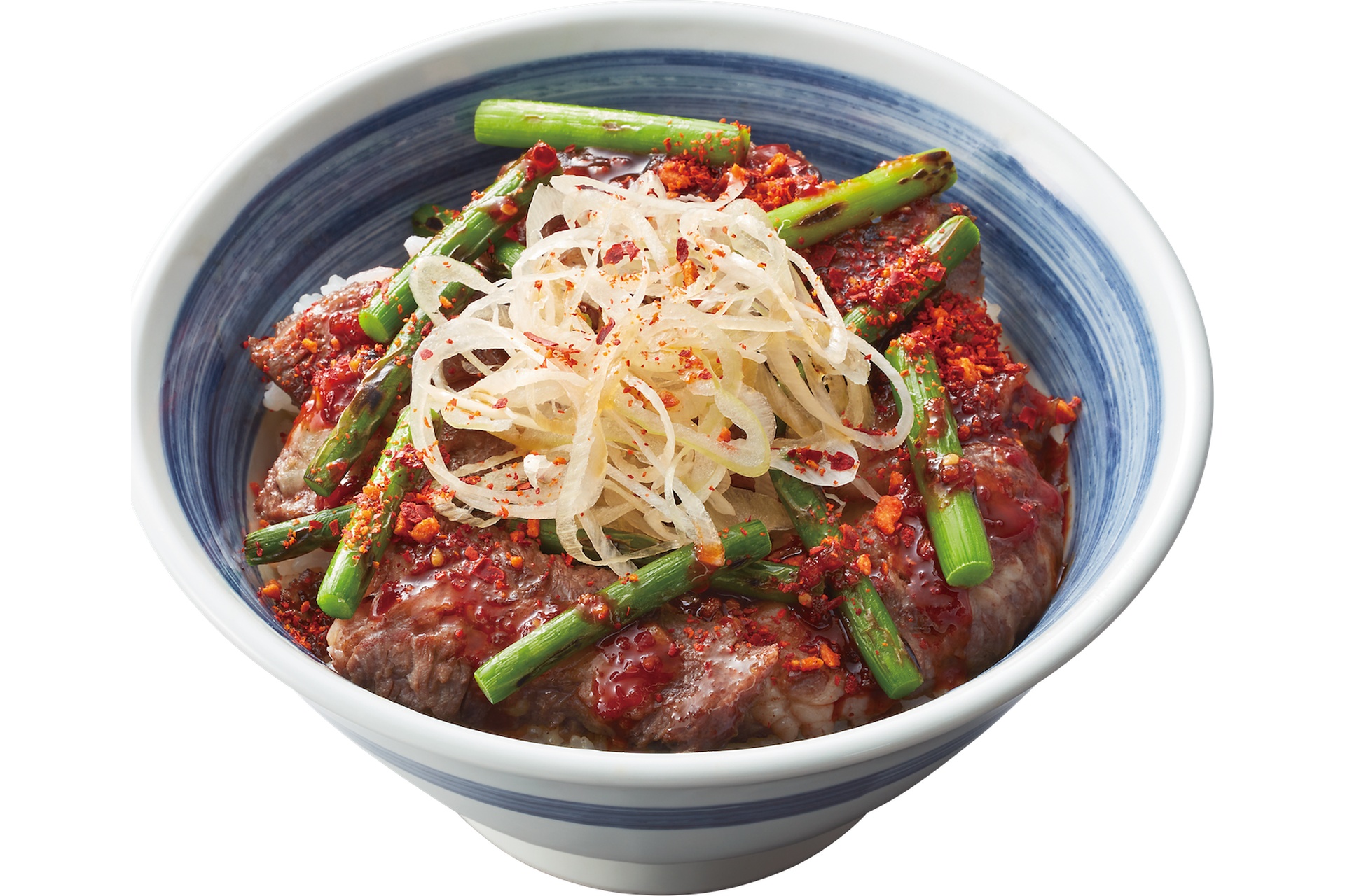 【旨辛】にんにくの芽 厚切り上カルビ丼