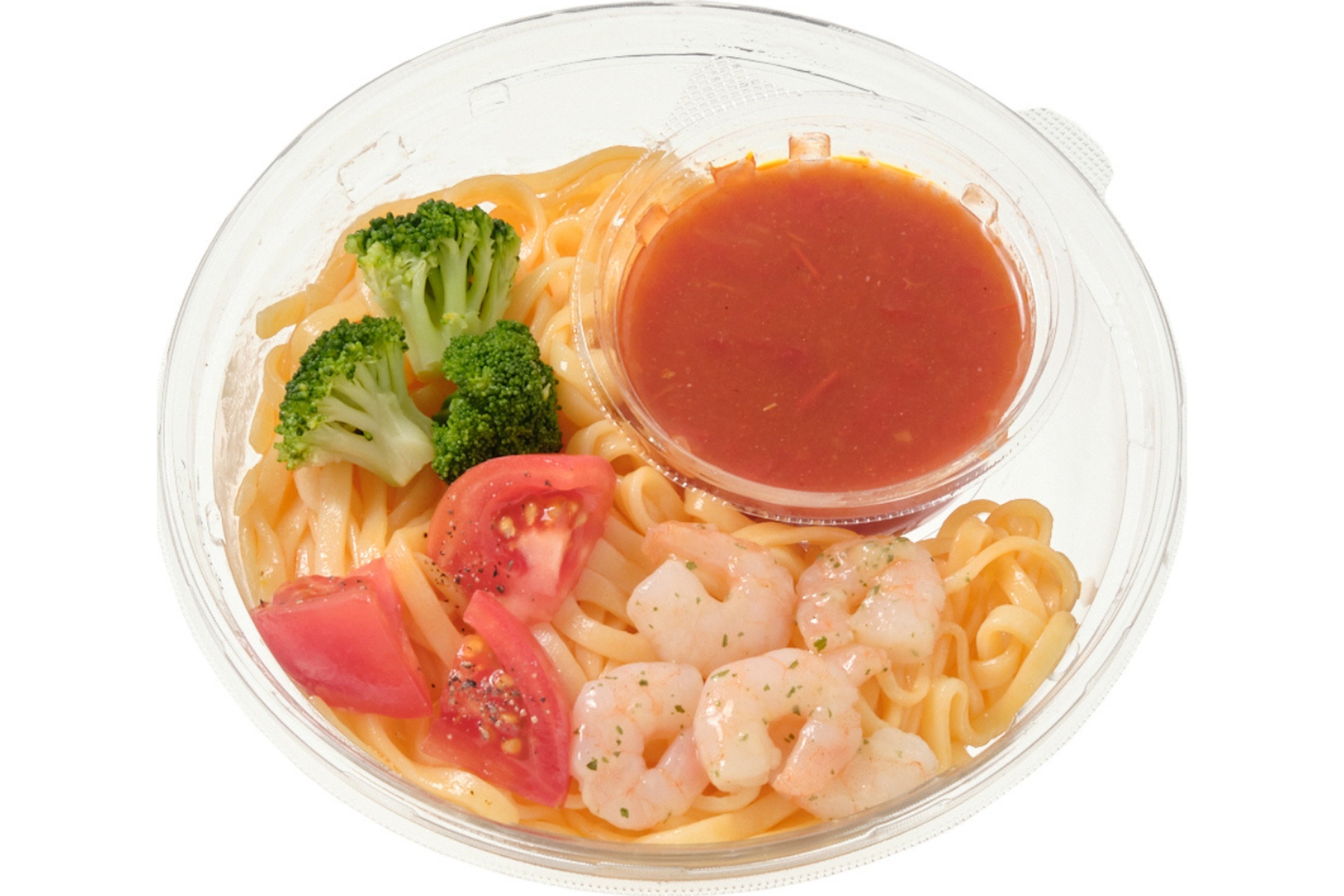 冷製生パスタ 海老の旨みトマトソース