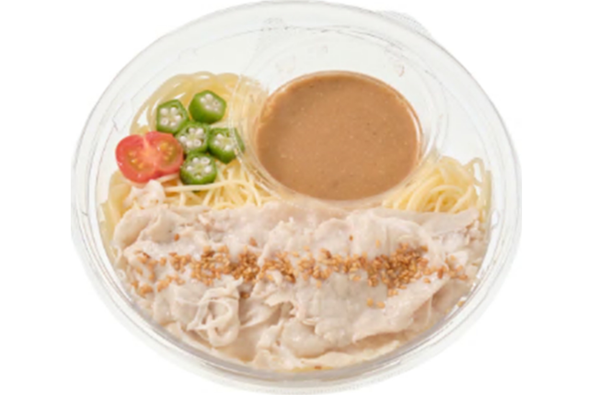 冷製パスタ 豚しゃぶとごまポン酢