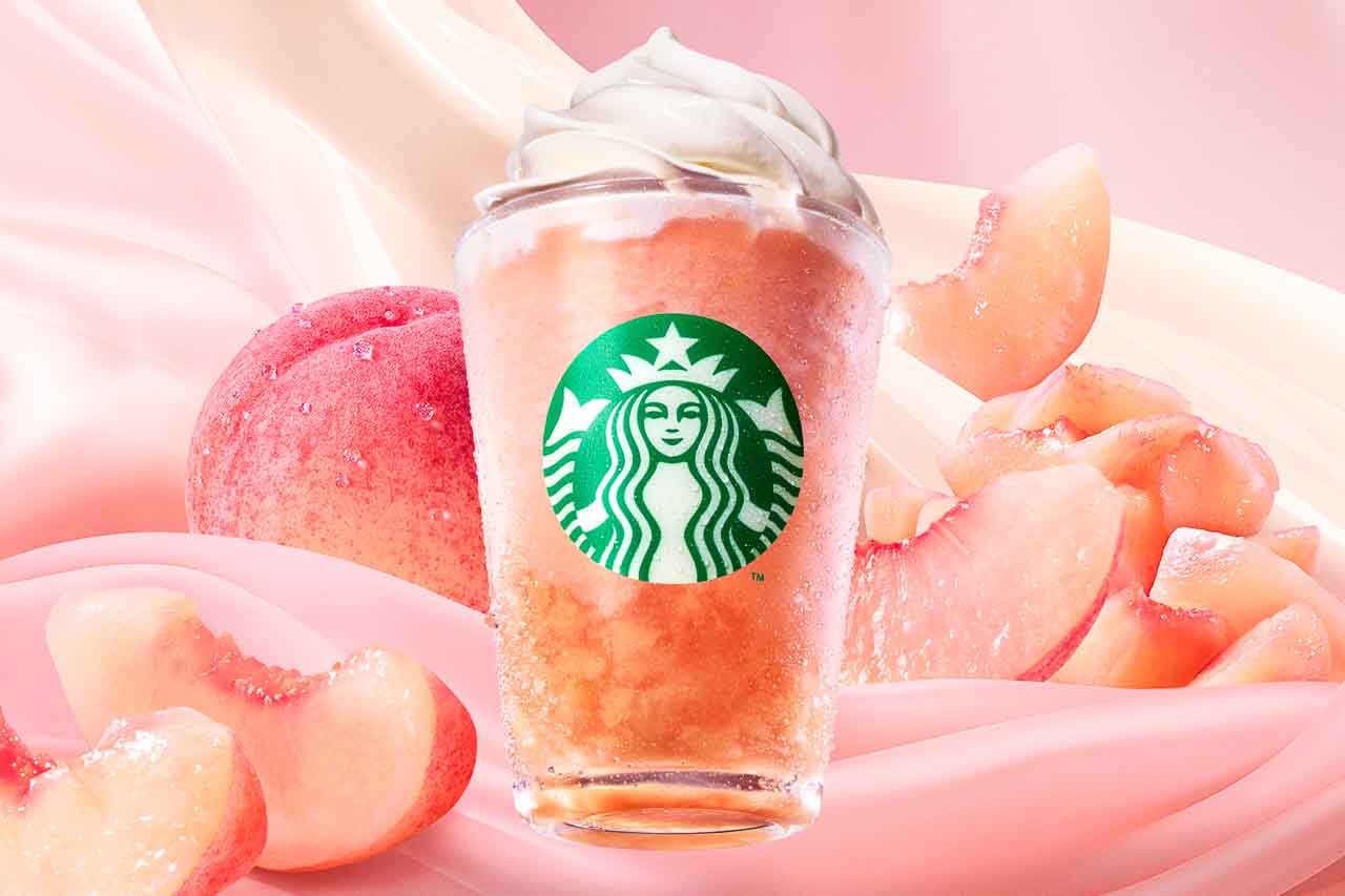 ピーチ ＆ ピーチミルク フラペチーノ